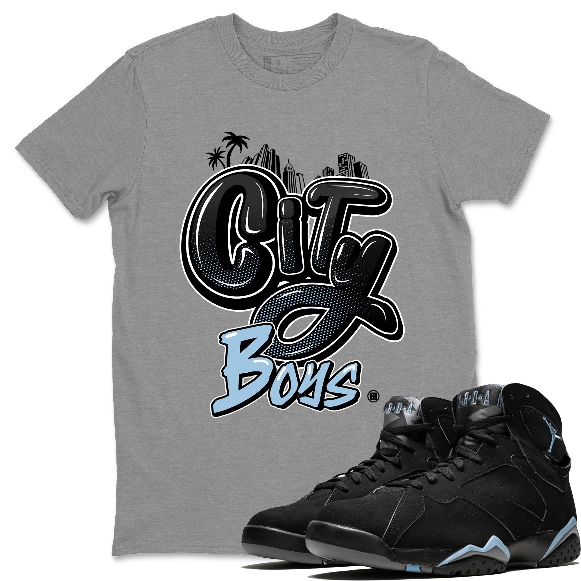 City Boys Unisex Tops - Air Jordan 7 Chambray