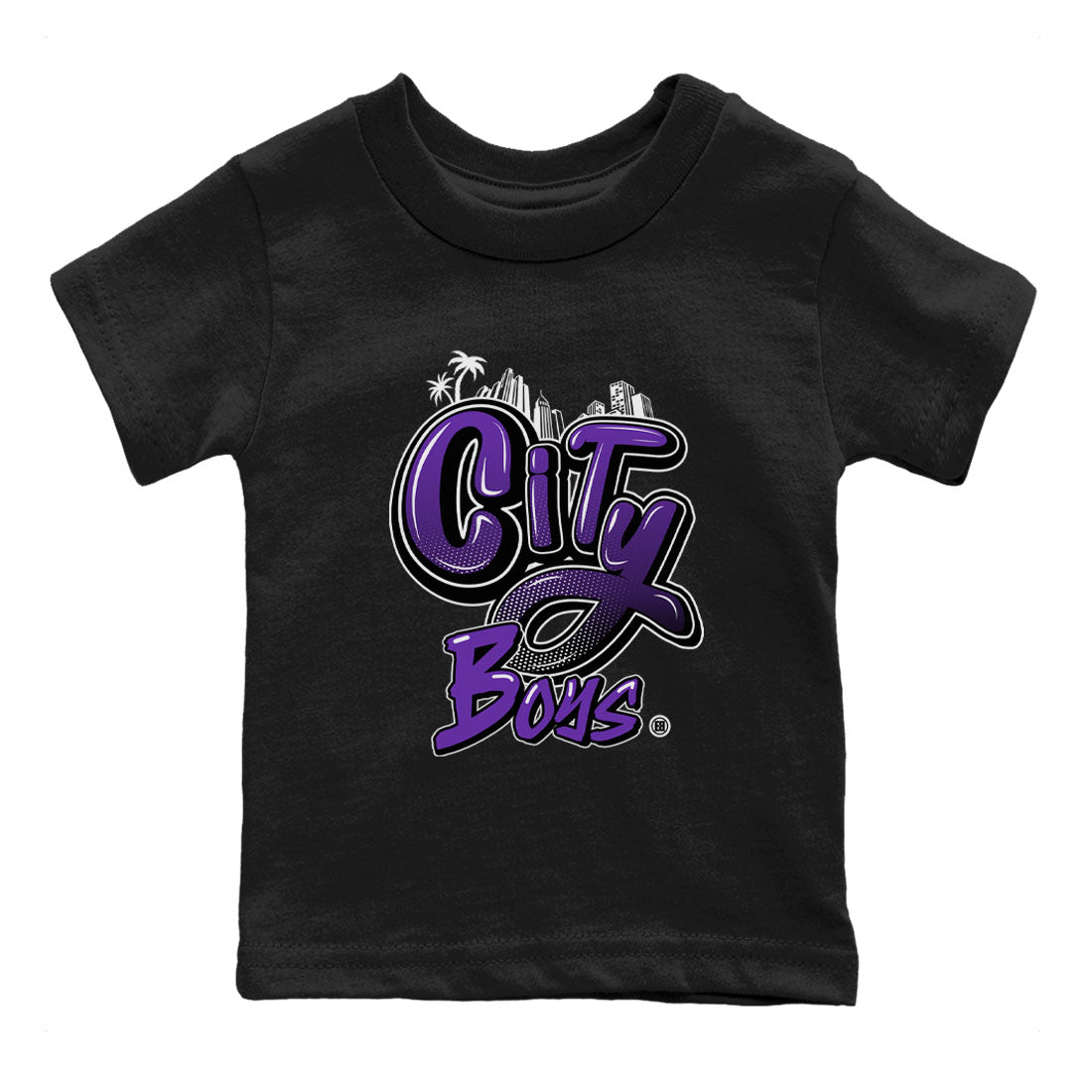 City Boys snkmatch Tees Kids - Dunk Low Court Purple