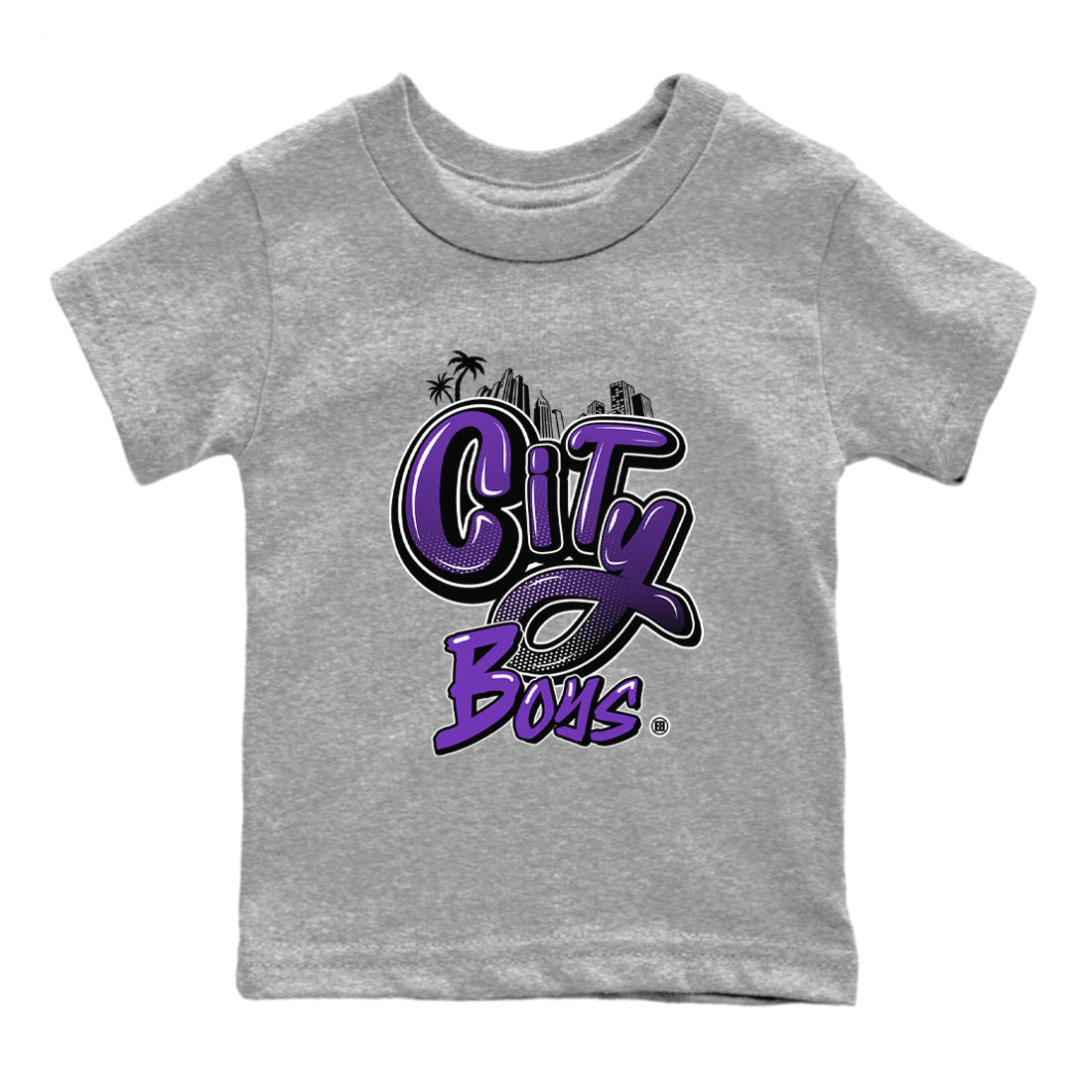 City Boys snkmatch Tees Kids - Dunk Low Court Purple