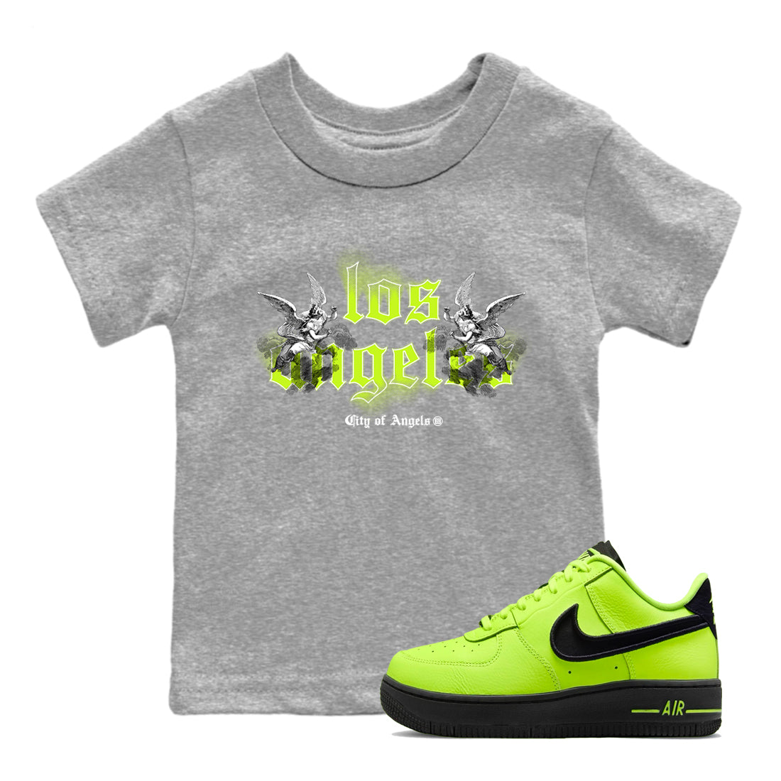 City Of Angeles snkmatch Tees Kids - Air Force 1 Volt