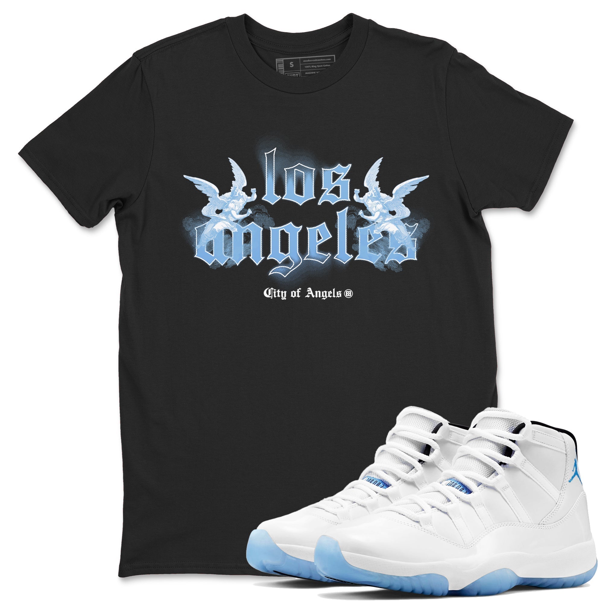 City Of Angeles snkmatch Tees - Air Jordan 11 Legend Blue