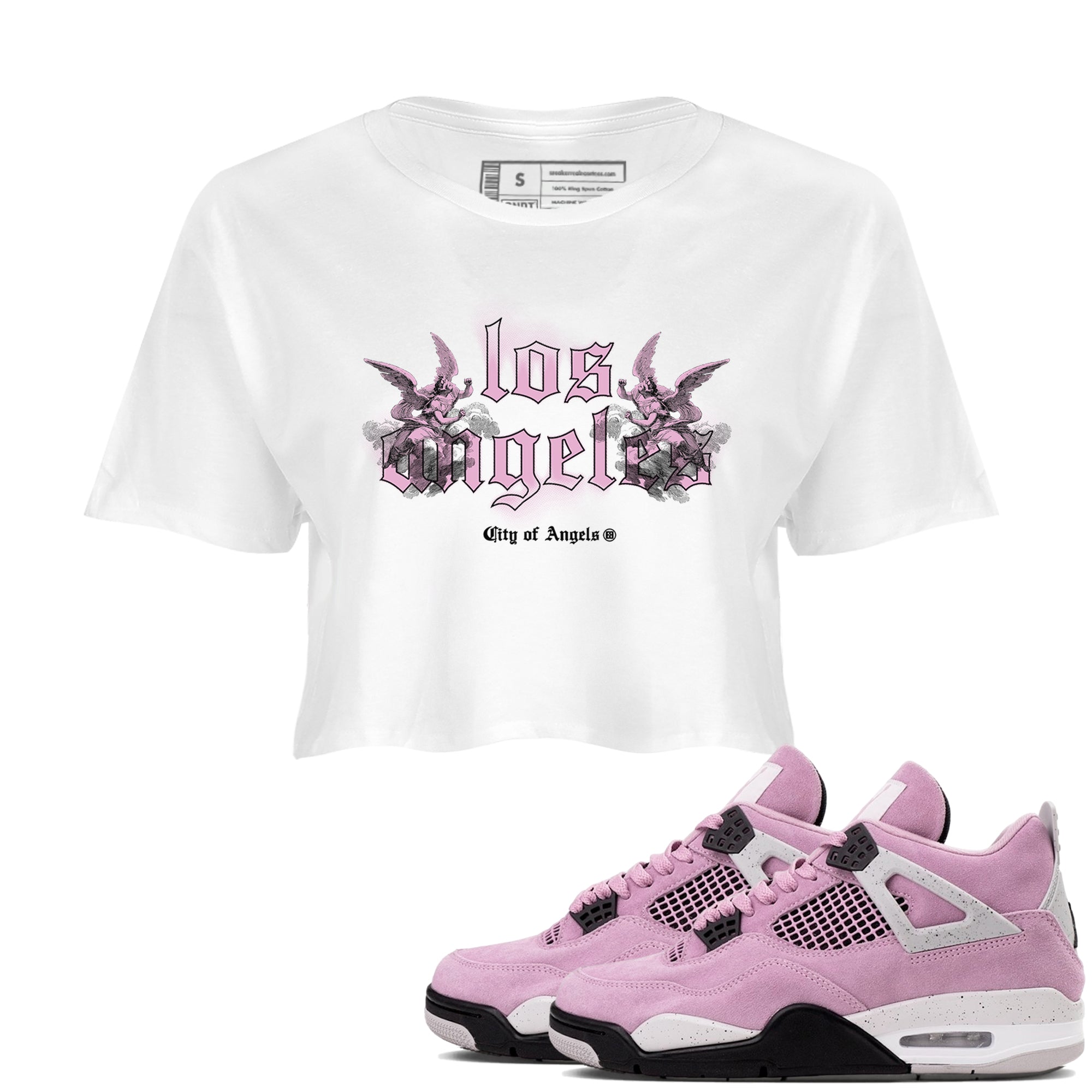 City Of Angeles snkmatch Women's Top - Air Jordan 4 Orchid