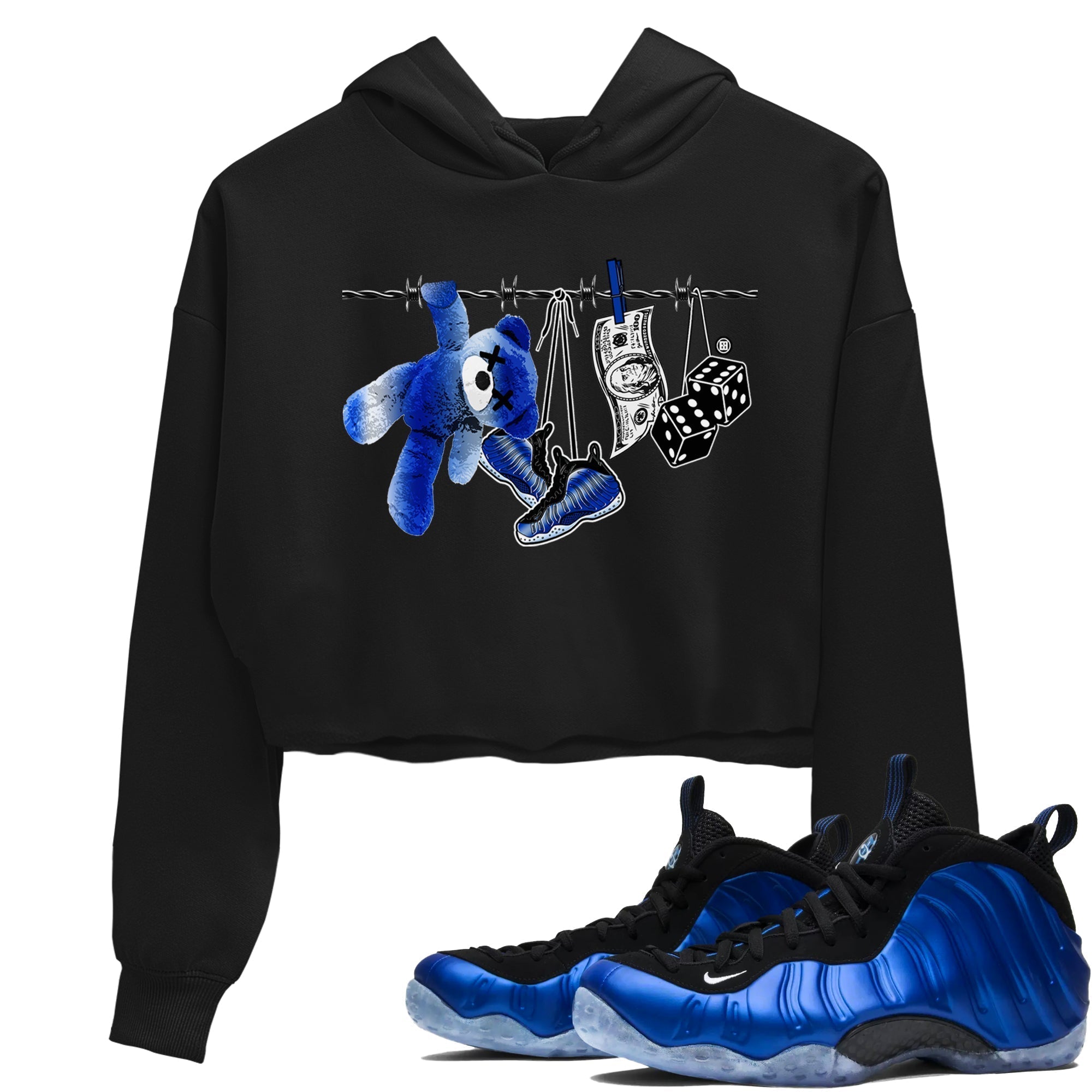 Clothesline snkmatch Women's Top - Air Foamposite One Royal