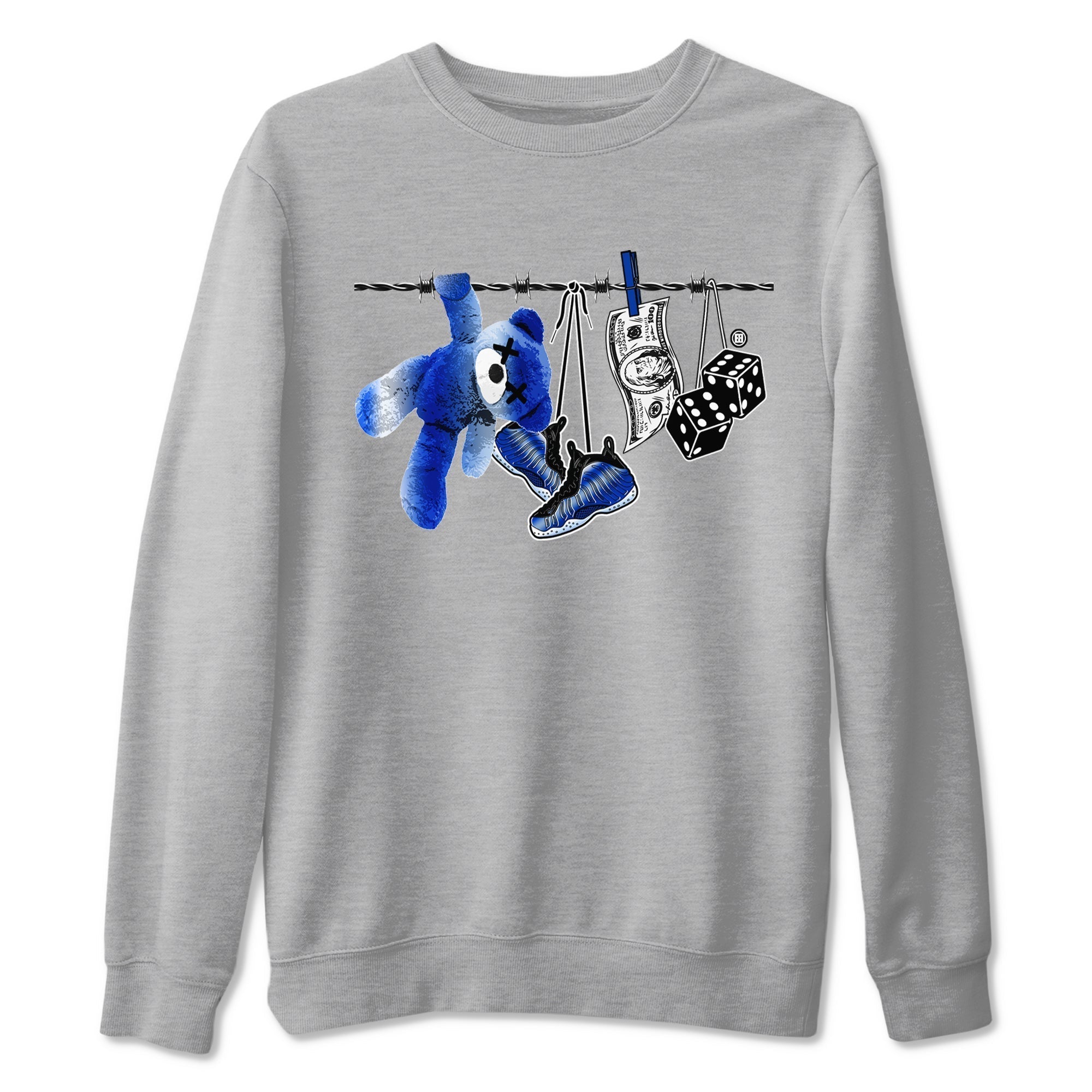 Clothesline snkmatch Tees - Air Foamposite One Royal