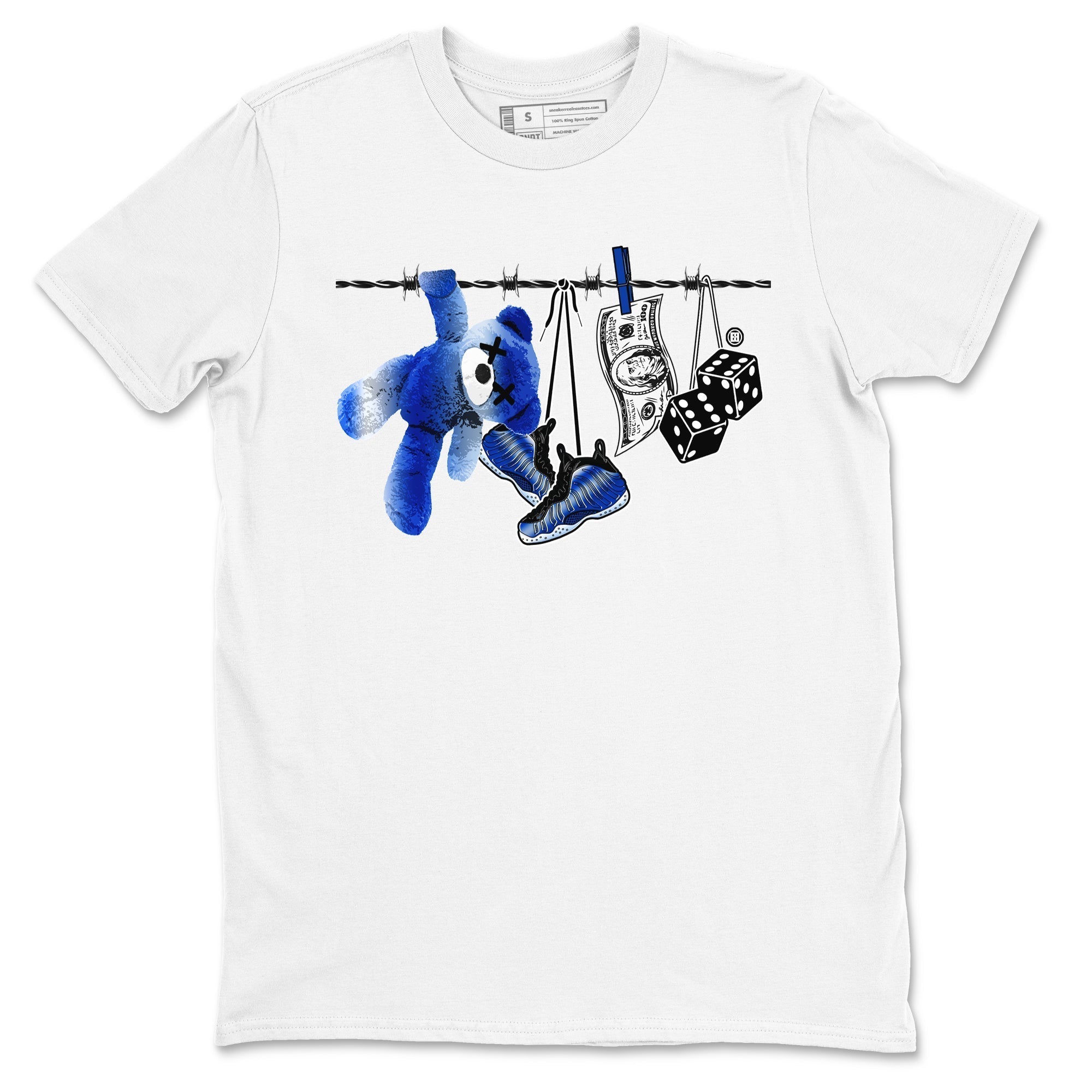 Clothesline snkmatch Tees - Air Foamposite One Royal