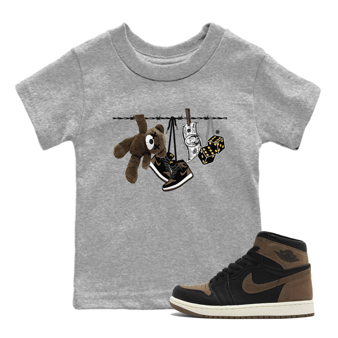 Clothesline snkmatch Tee Kids - Air Jordan 1 Palomino