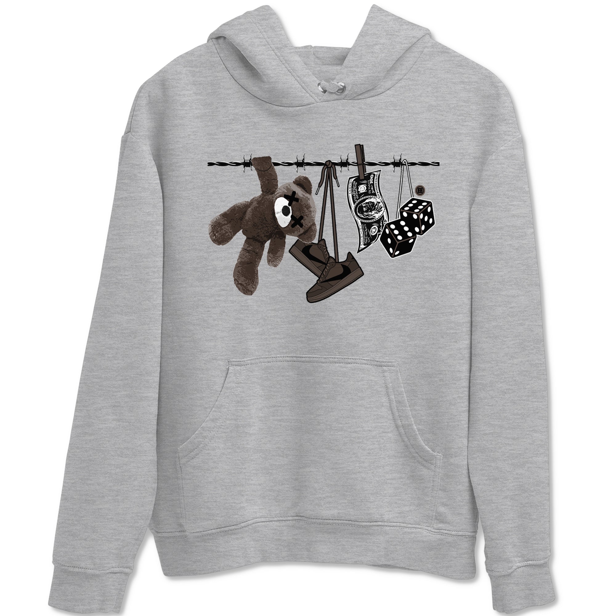 Clothesline snkmatch Tees - Air Jordan 1 Travis Scott Velvet Brown