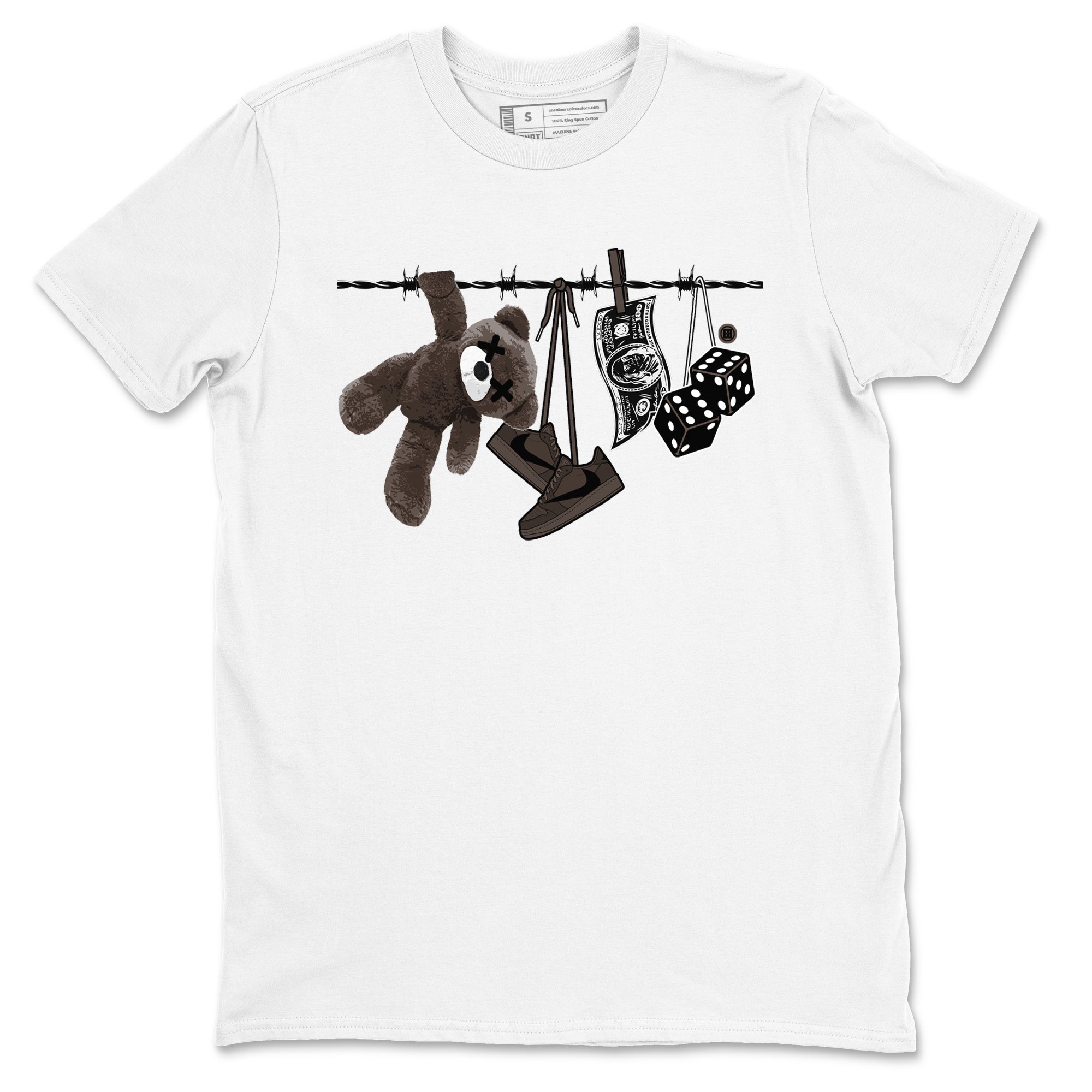 Clothesline snkmatch Tees - Air Jordan 1 Travis Scott Velvet Brown