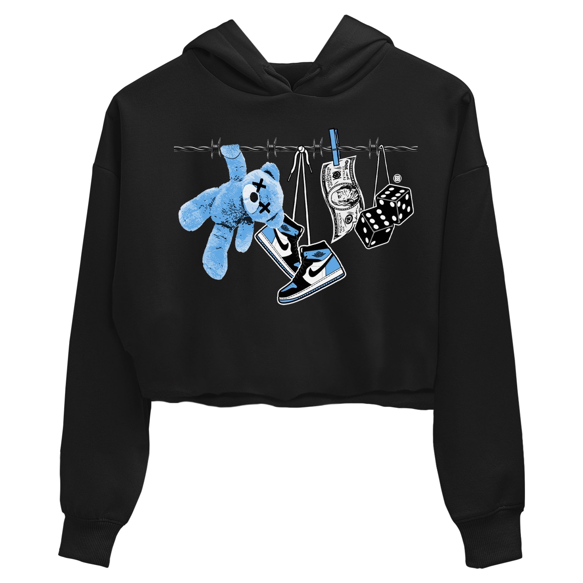 Clothesline Women's Tops - Air Jordan 1 UNC Toe