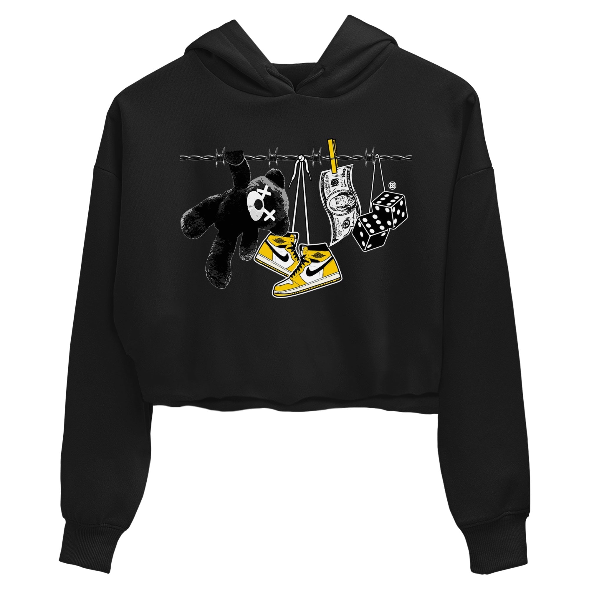 Clothesline snkmatch Women's Top - Air Jordan 1 Yellow Ochre