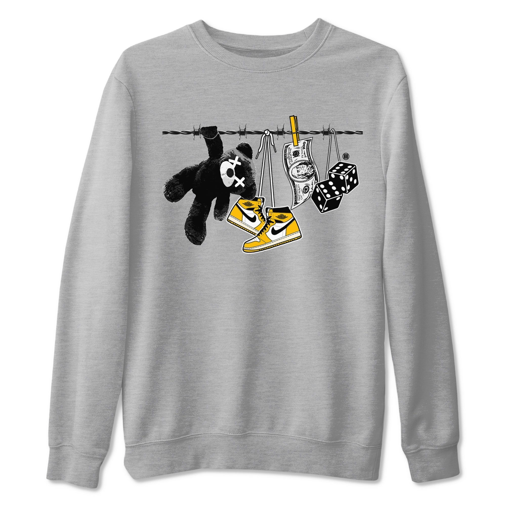 Clothesline snkmatch Tees - Air Jordan 1 Yellow Ochre