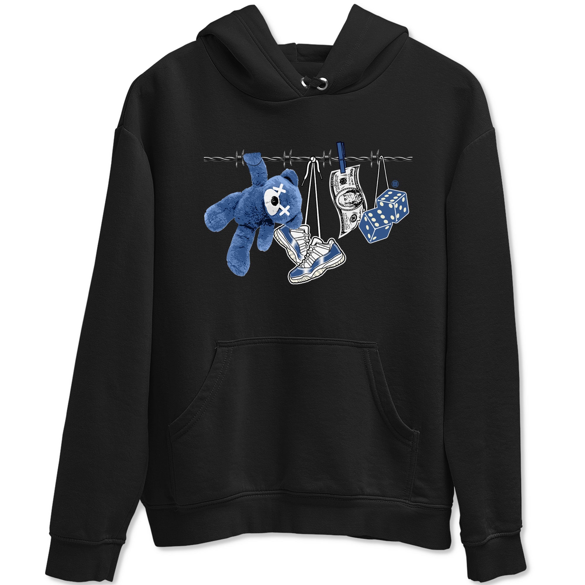 Clothesline snkmatch Tees - Air Jordan 11 Diffused Blue