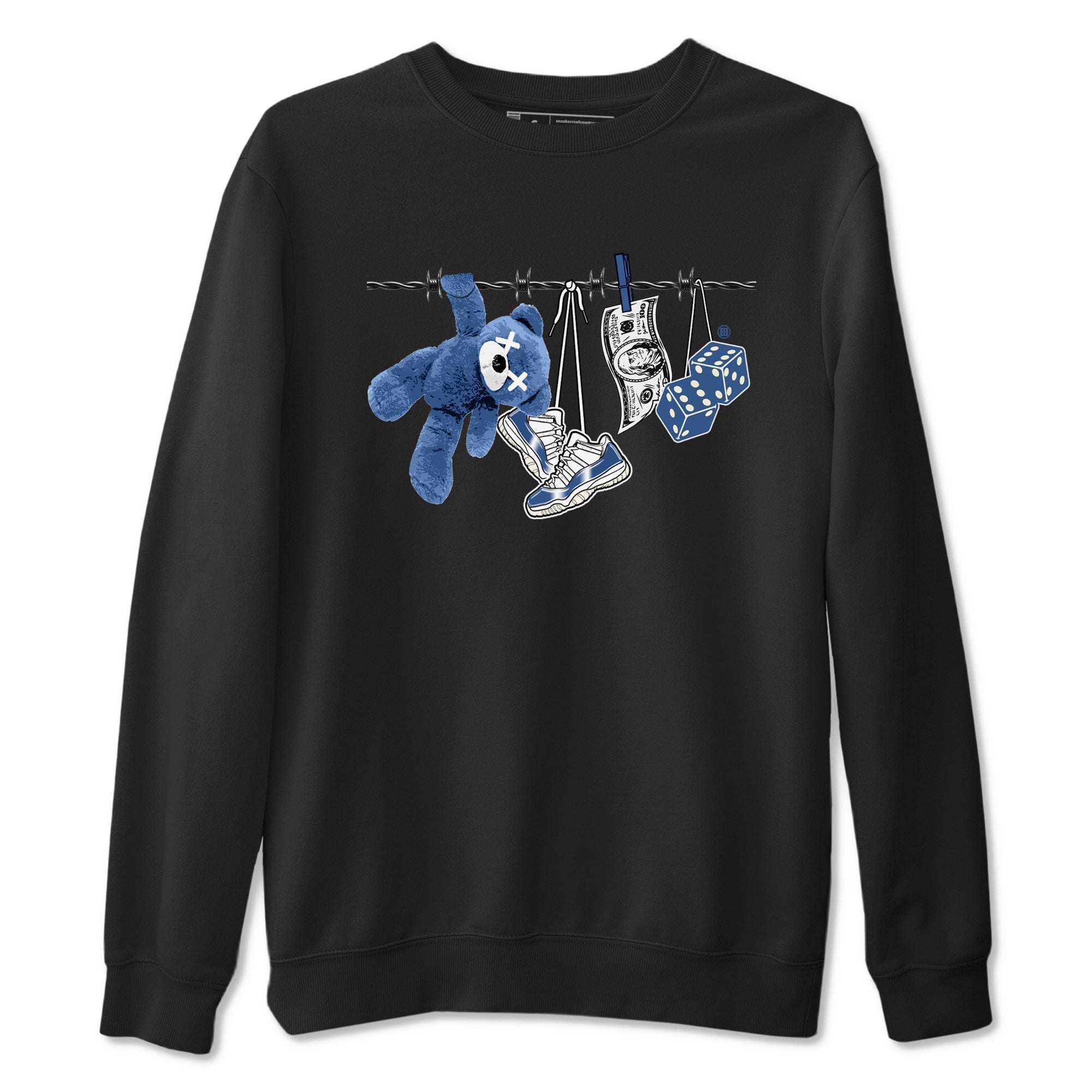 Clothesline snkmatch Tees - Air Jordan 11 Diffused Blue