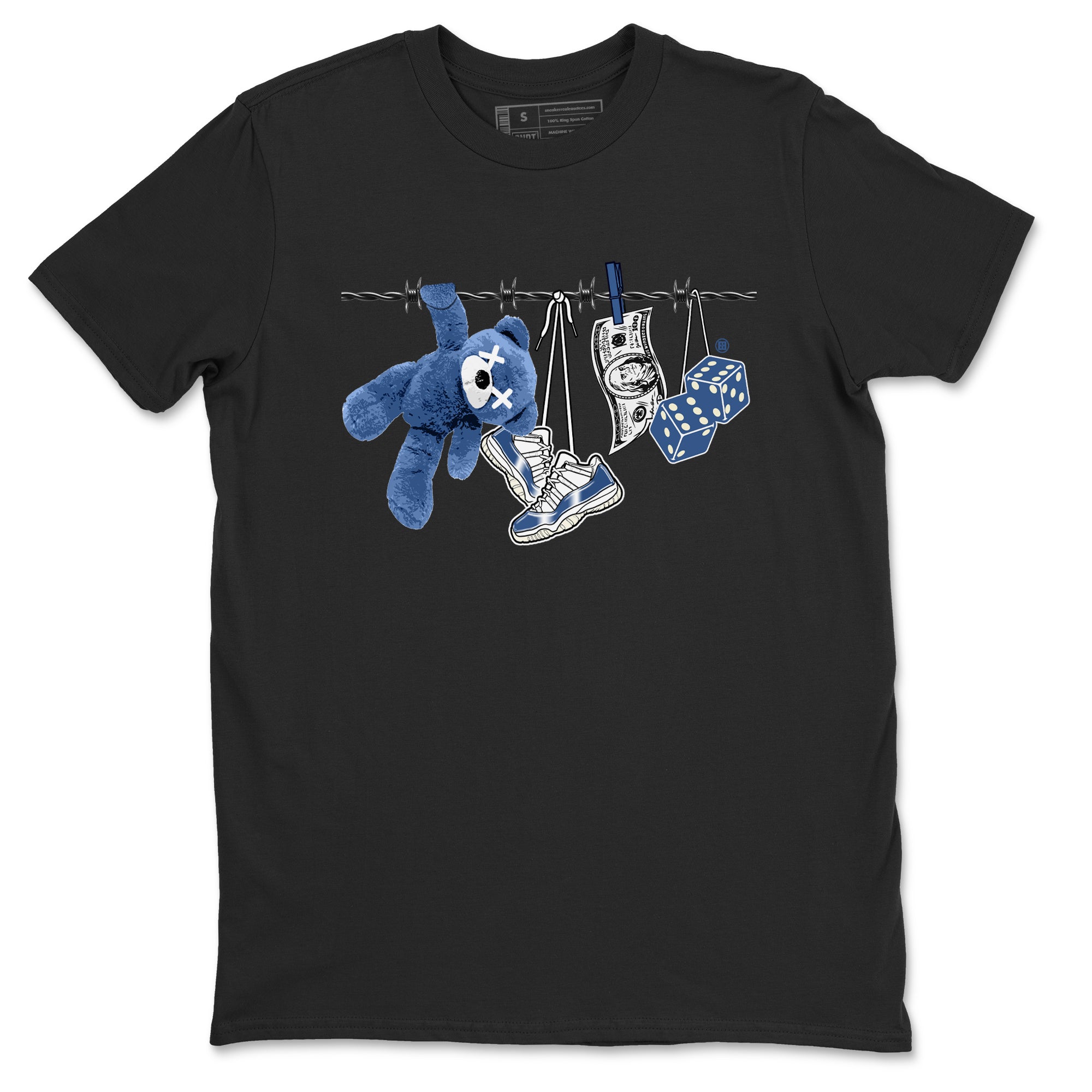 Clothesline snkmatch Tees - Air Jordan 11 Diffused Blue