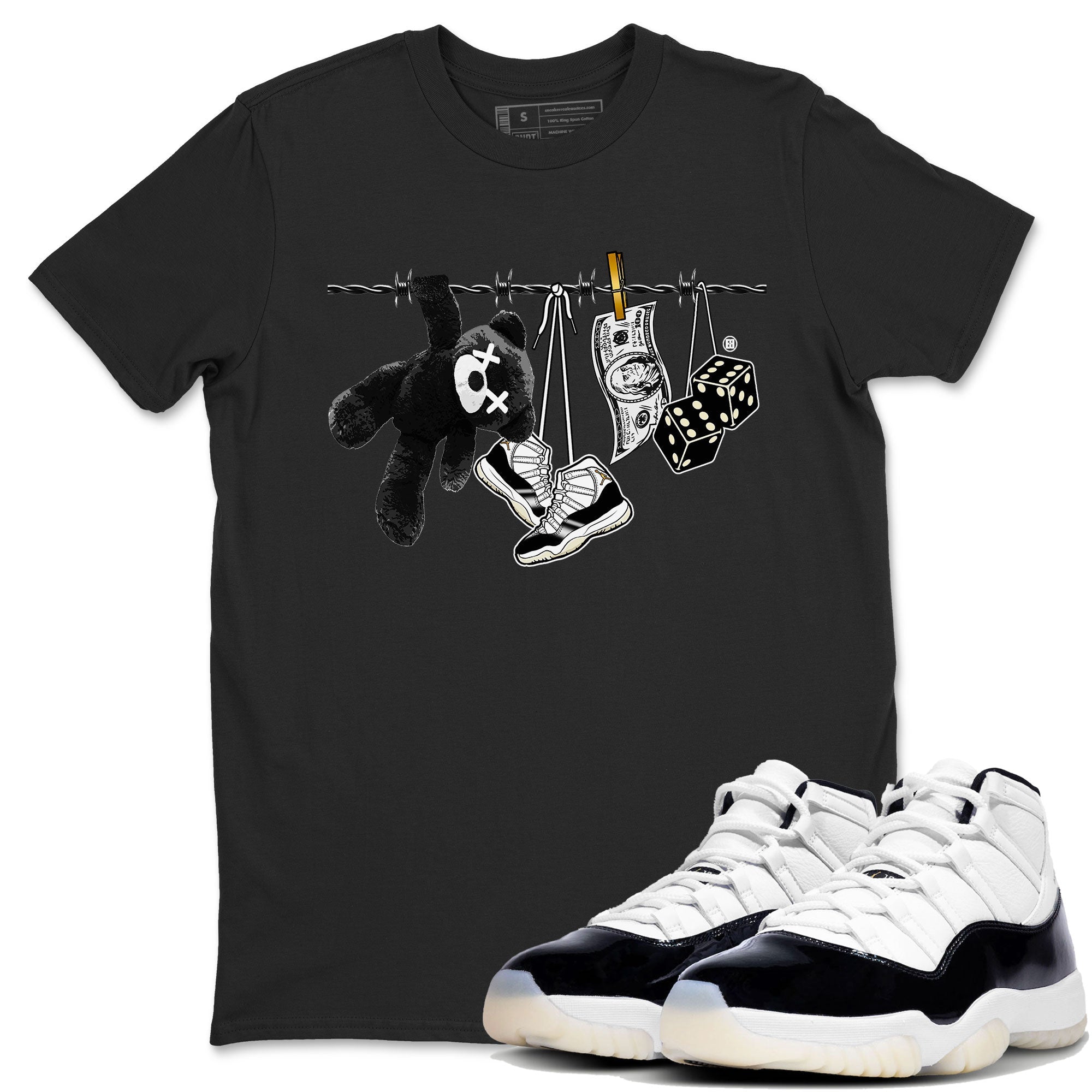 Clothesline snkmatch Tees - Air Jordan 11 Gratitude
