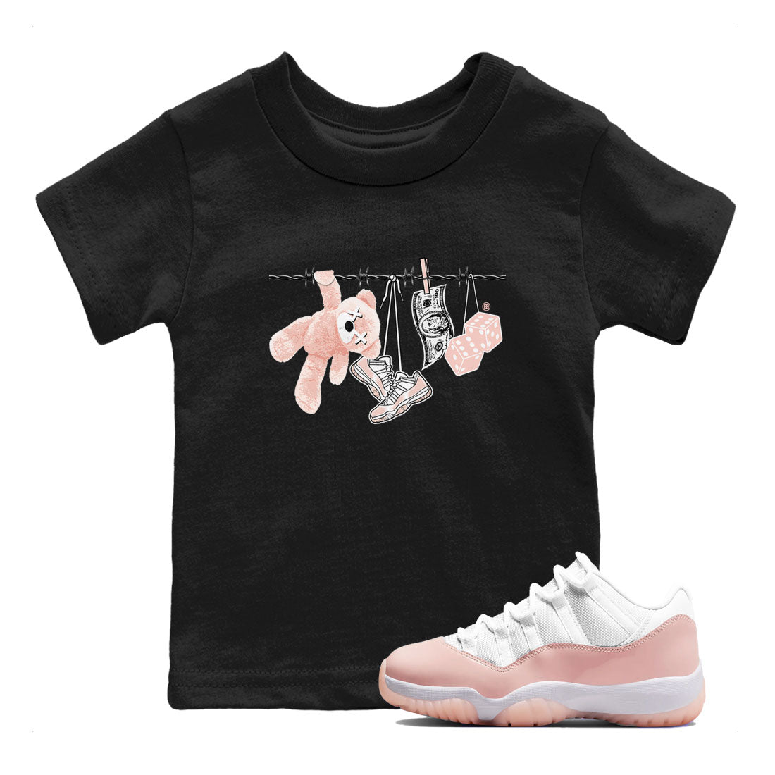 Clothesline snkmatch Tees Kids - Air Jordan 11 Legend Pink
