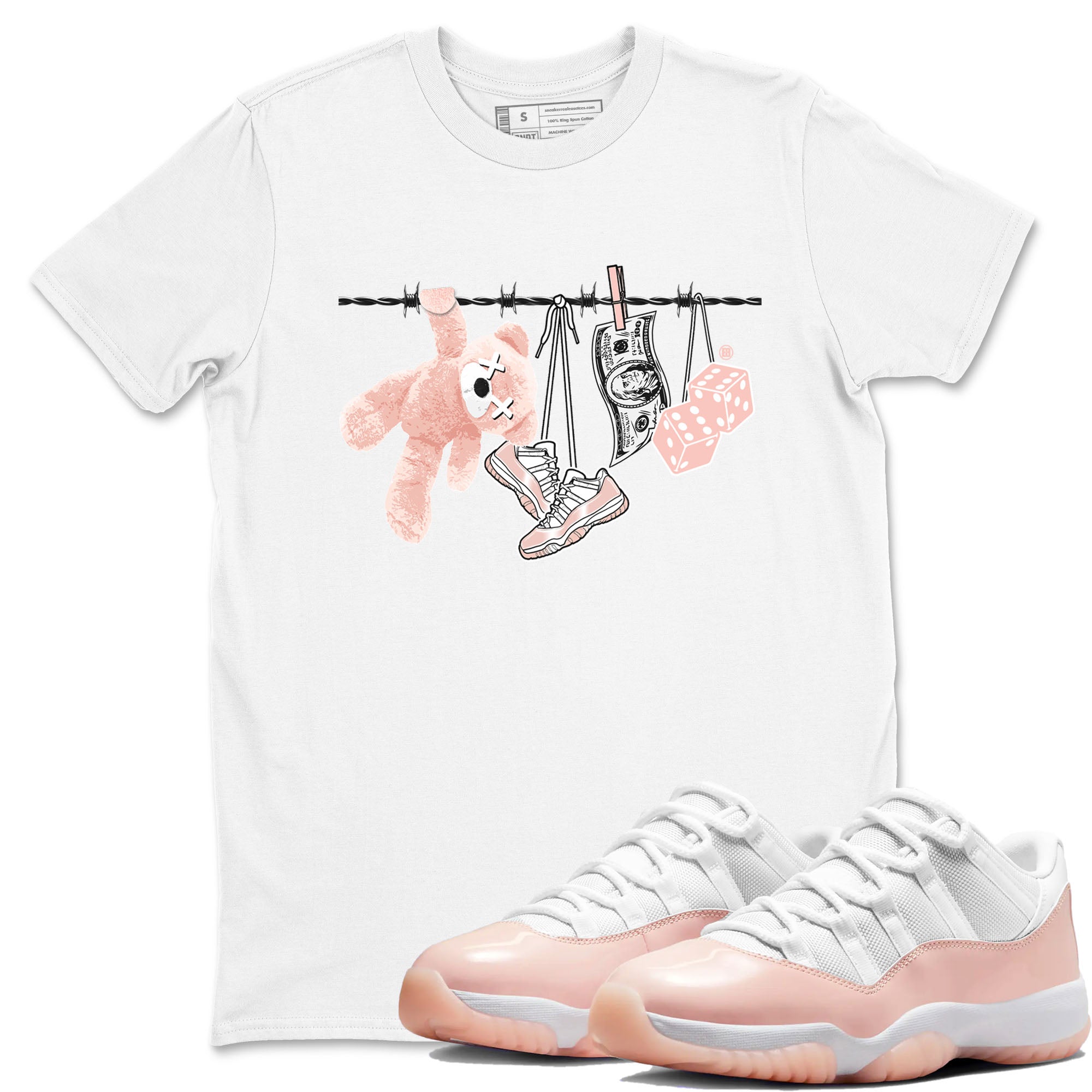 Clothesline snkmatch Tees - Air Jordan 11 Legend Pink