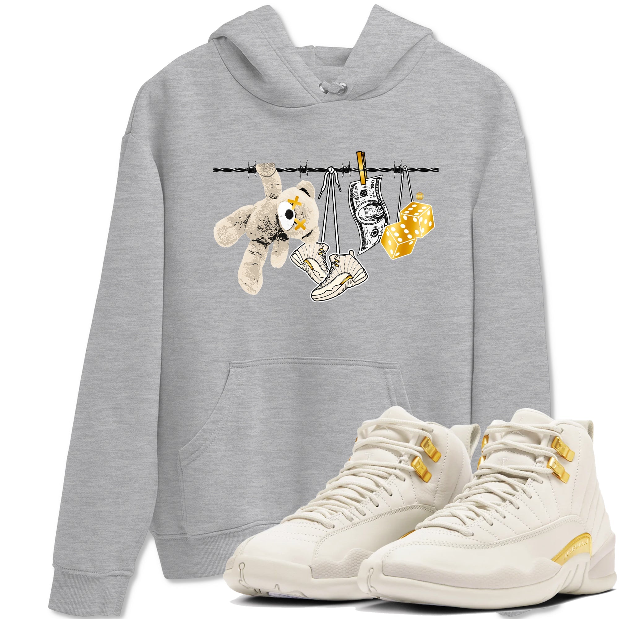 Clothesline snkmatch Tees - Air Jordan 12 Phantom