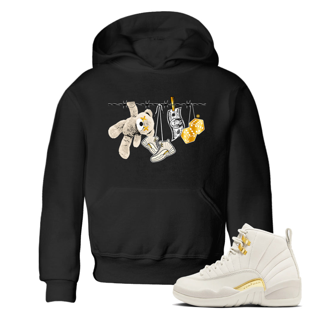 Clothesline snkmatch Tees Kids - Air Jordan 12 Phantom