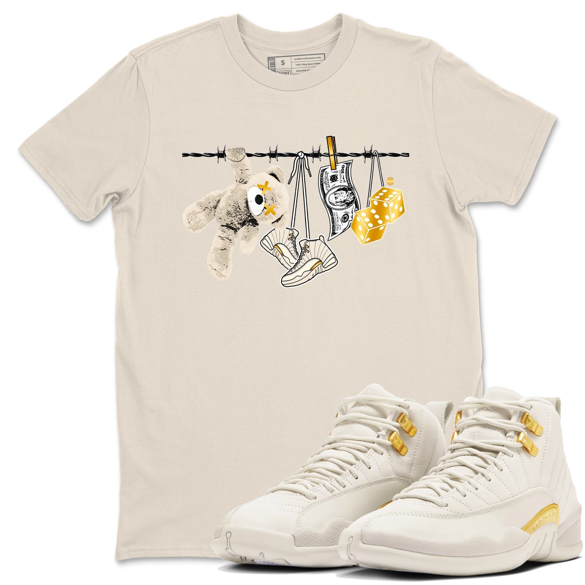 Clothesline snkmatch Tees - Air Jordan 12 Phantom