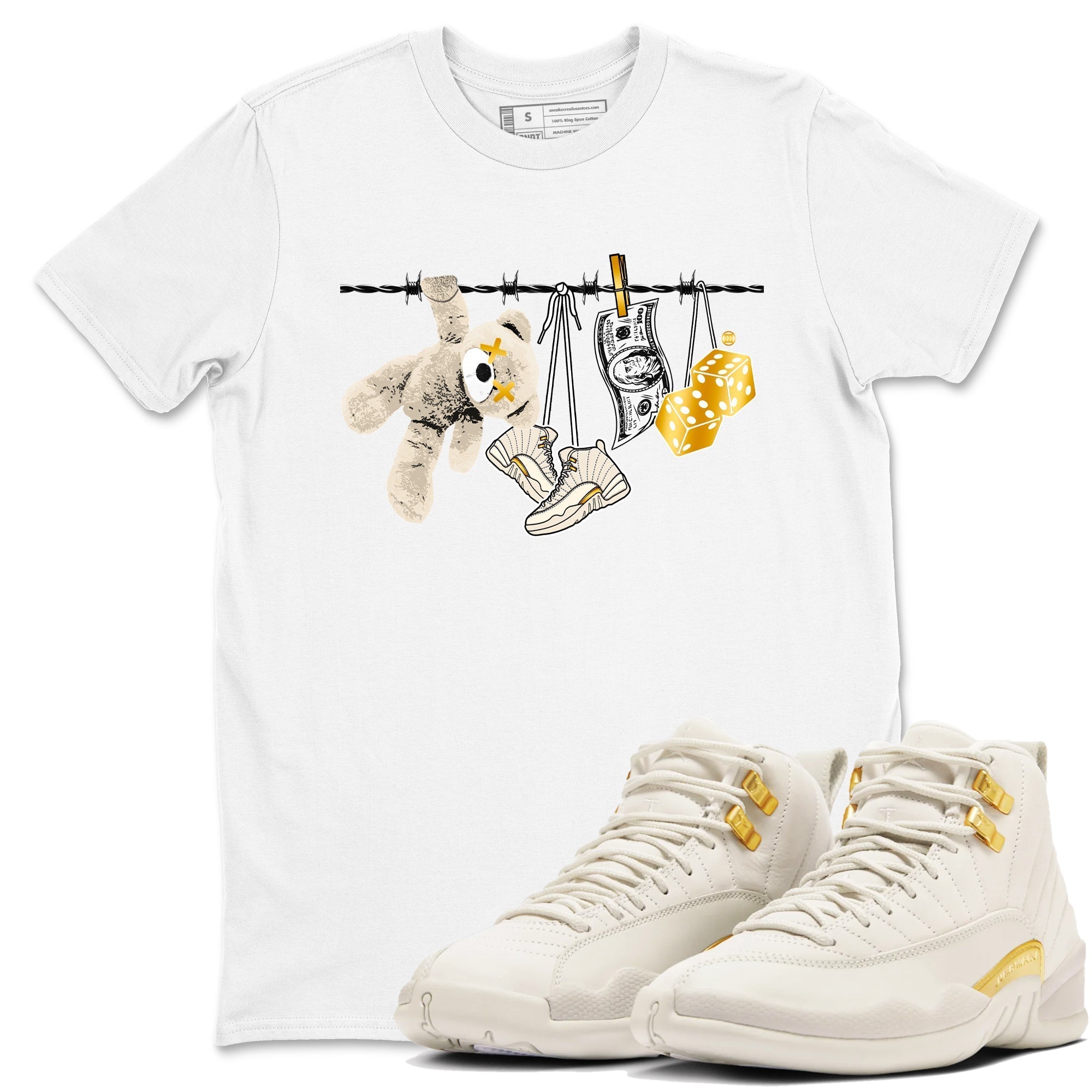 Clothesline snkmatch Tees - Air Jordan 12 Phantom