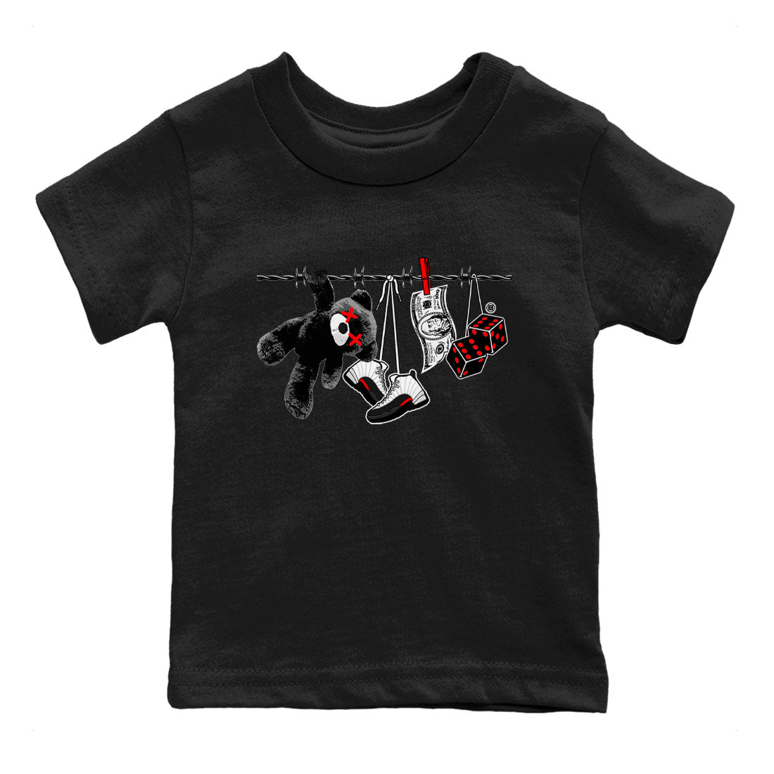 Clothesline snkmatch Tees Kids - Air Jordan 12 Taxi Flip