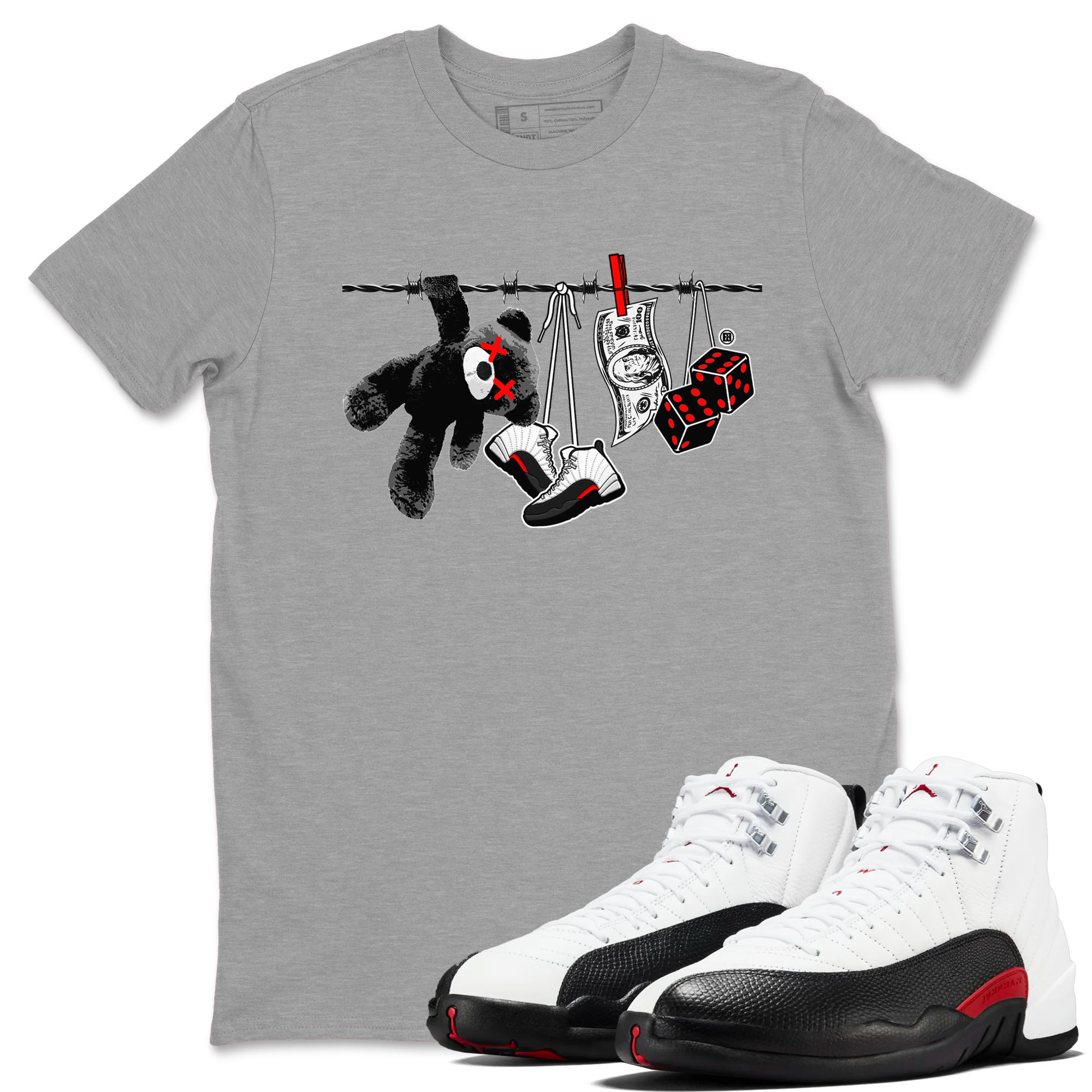 Clothesline snkmatch Tees - Air Jordan 12 Taxi Flip