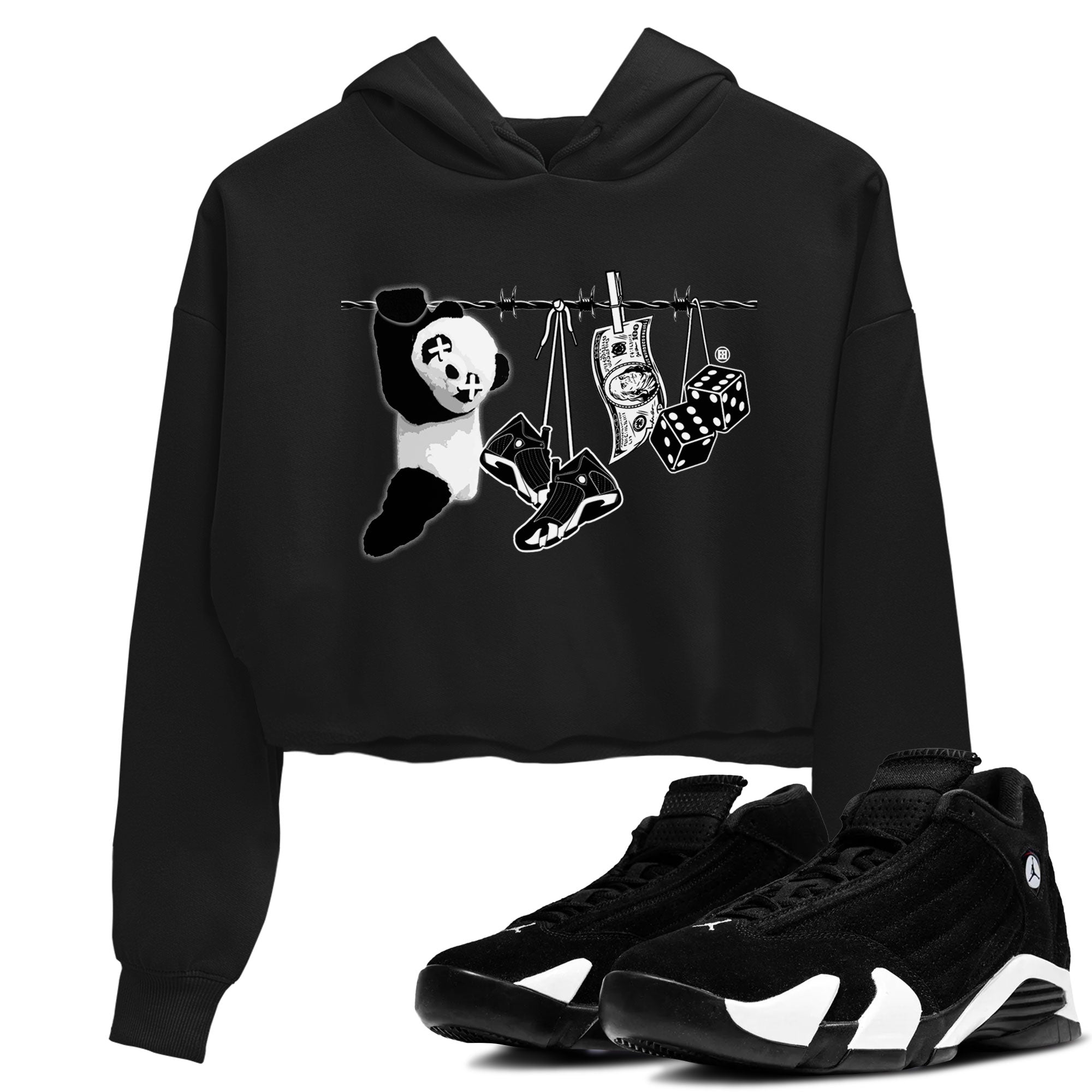 Clothesline snkmatch Women's Top - Air Jordan 14 Panda