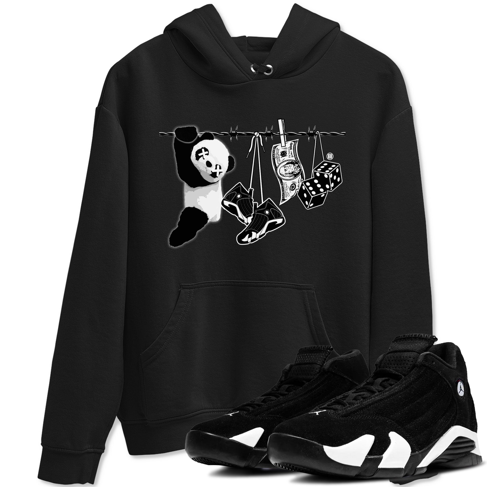 Clothesline snkmatch Tees - Air Jordan 14 Panda
