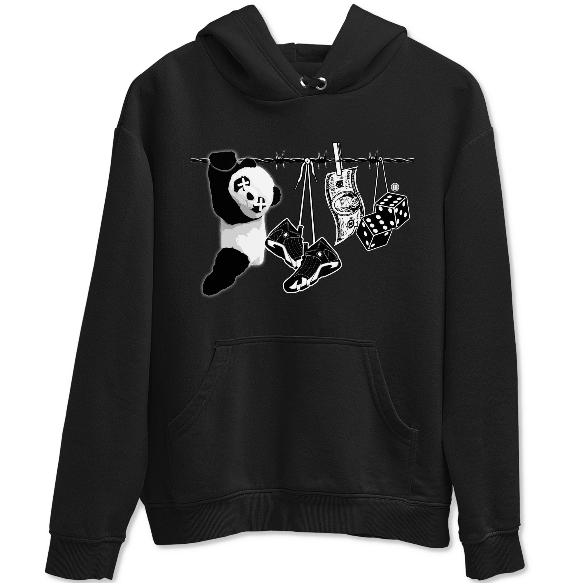 Clothesline snkmatch Tees - Air Jordan 14 Panda