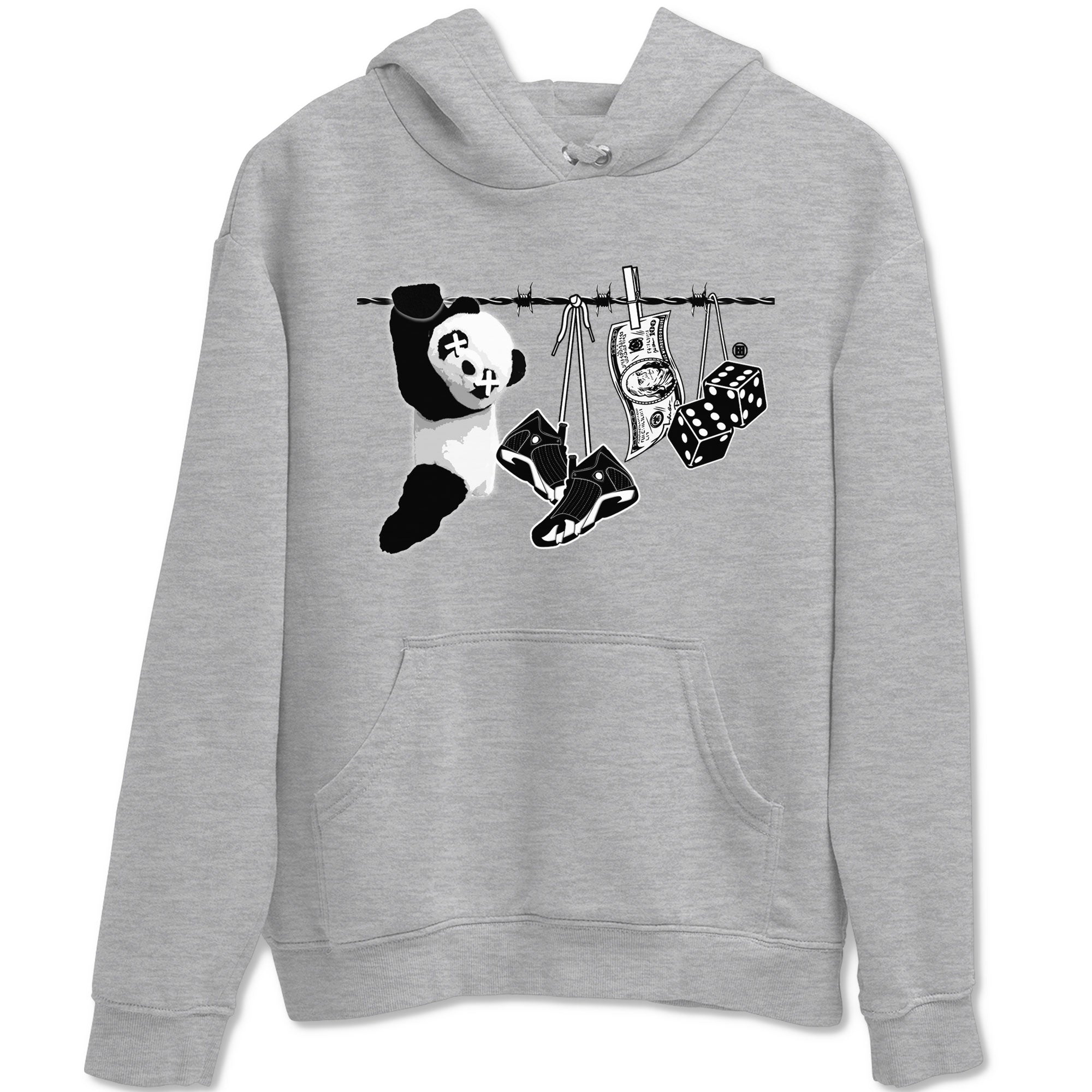 Clothesline snkmatch Tees - Air Jordan 14 Panda