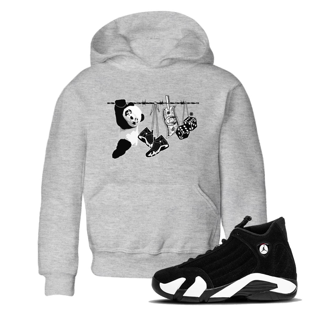 Clothesline snkmatch Tees Kids - Air Jordan 14 Panda