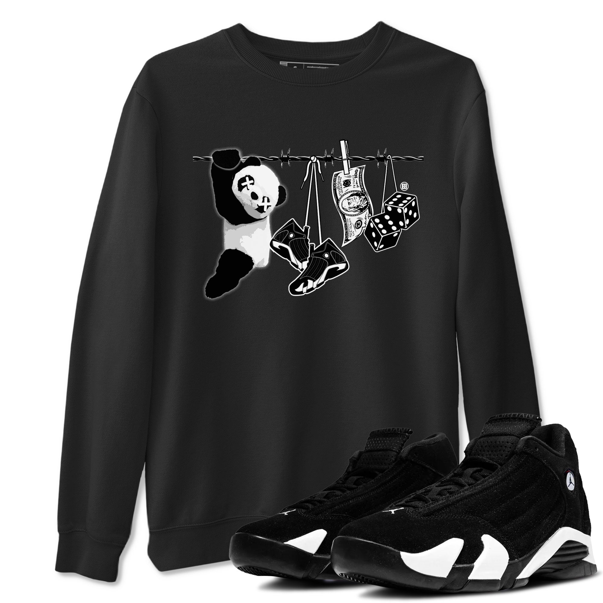 Clothesline snkmatch Tees - Air Jordan 14 Panda