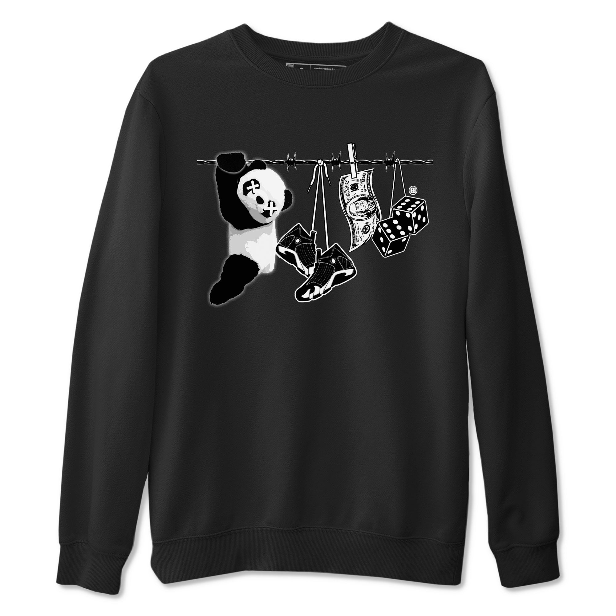 Clothesline snkmatch Tees - Air Jordan 14 Panda