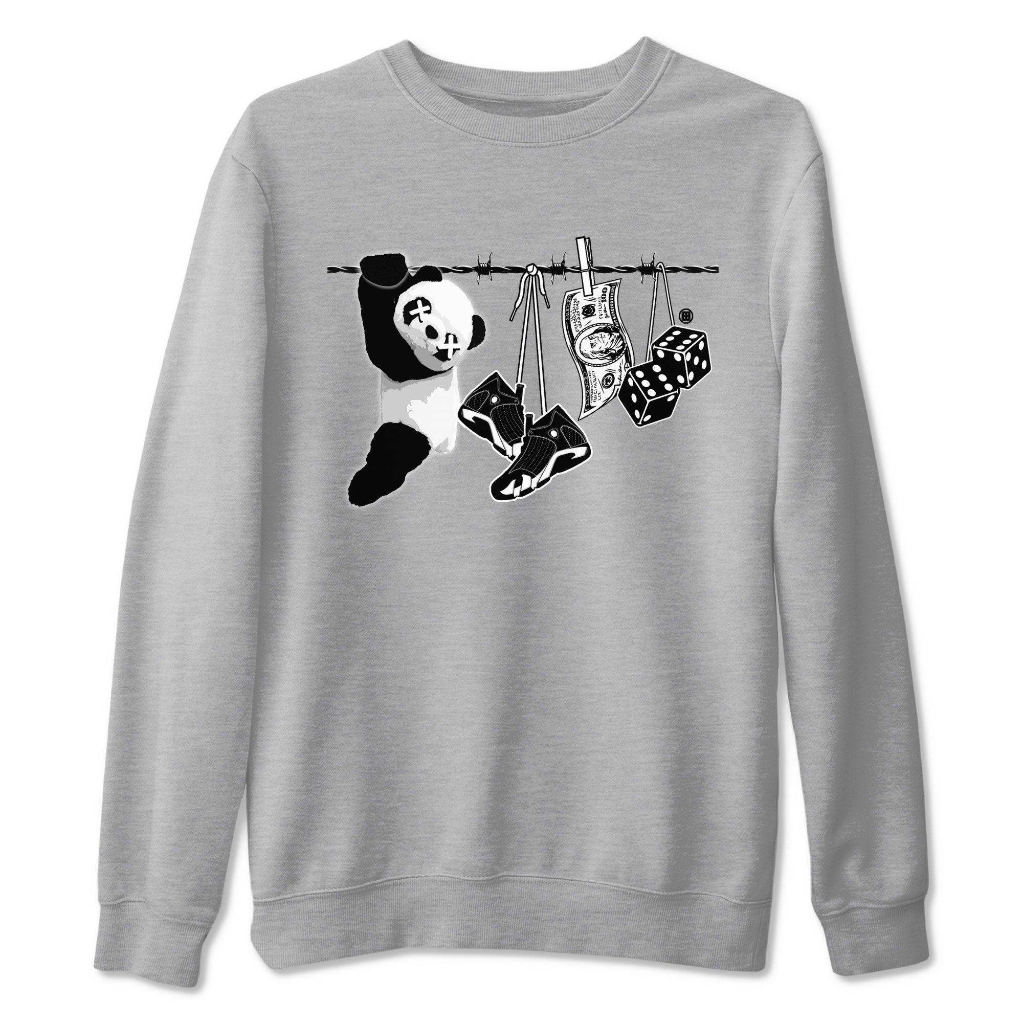 Clothesline snkmatch Tees - Air Jordan 14 Panda