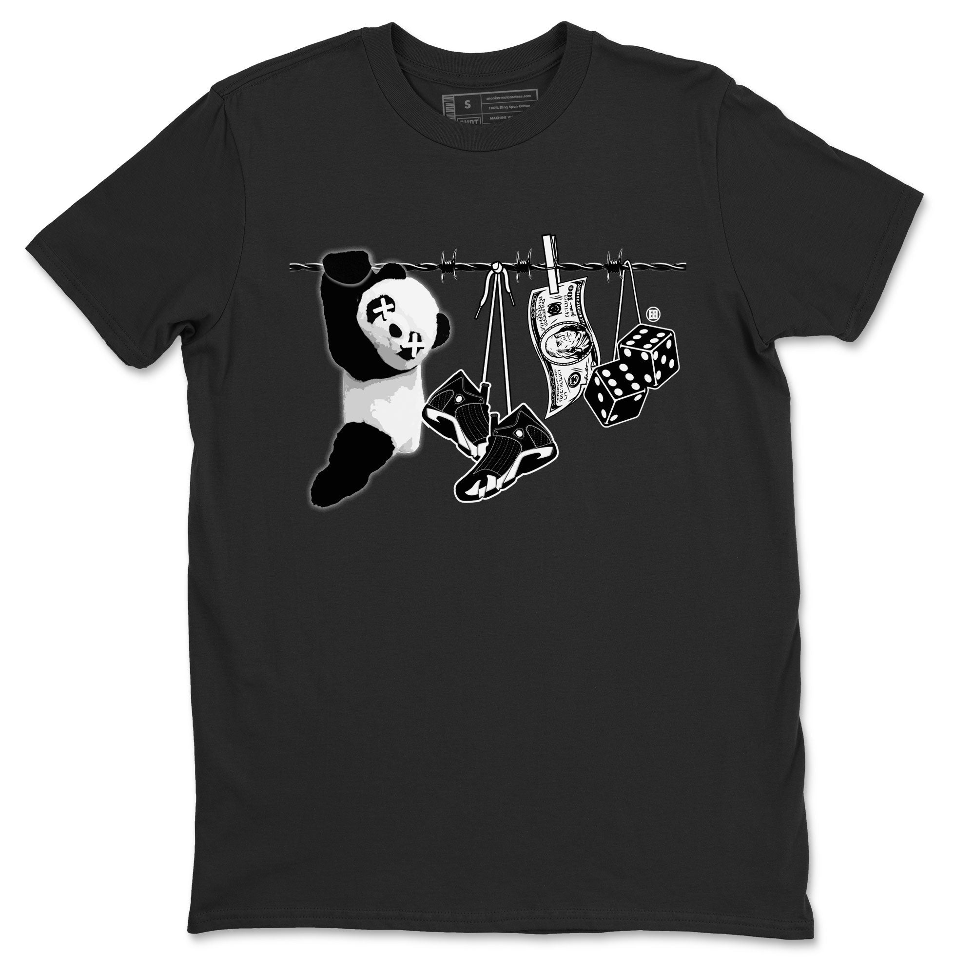 Clothesline snkmatch Tees - Air Jordan 14 Panda