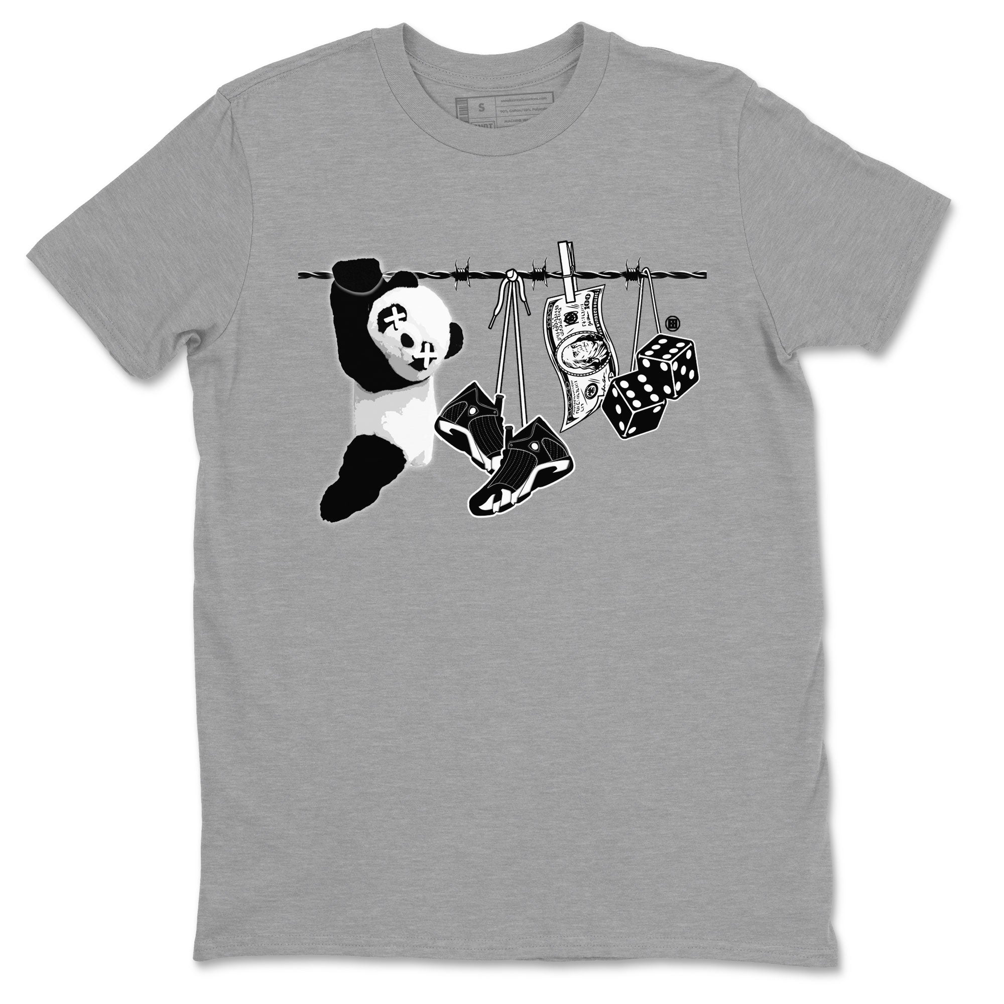 Clothesline snkmatch Tees - Air Jordan 14 Panda