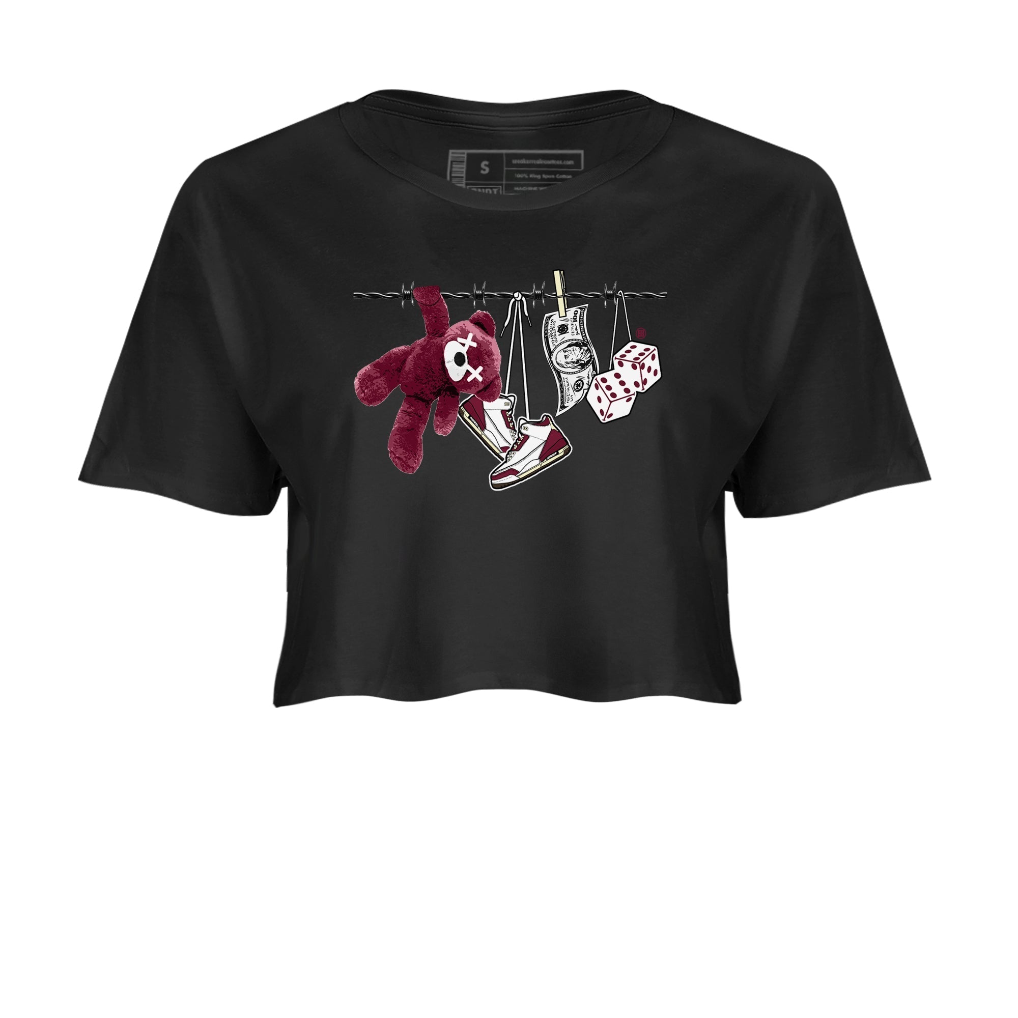 Clothesline snkmatch Women's Top - Air Jordan 3 A Ma Maniere x Burgundy Crush