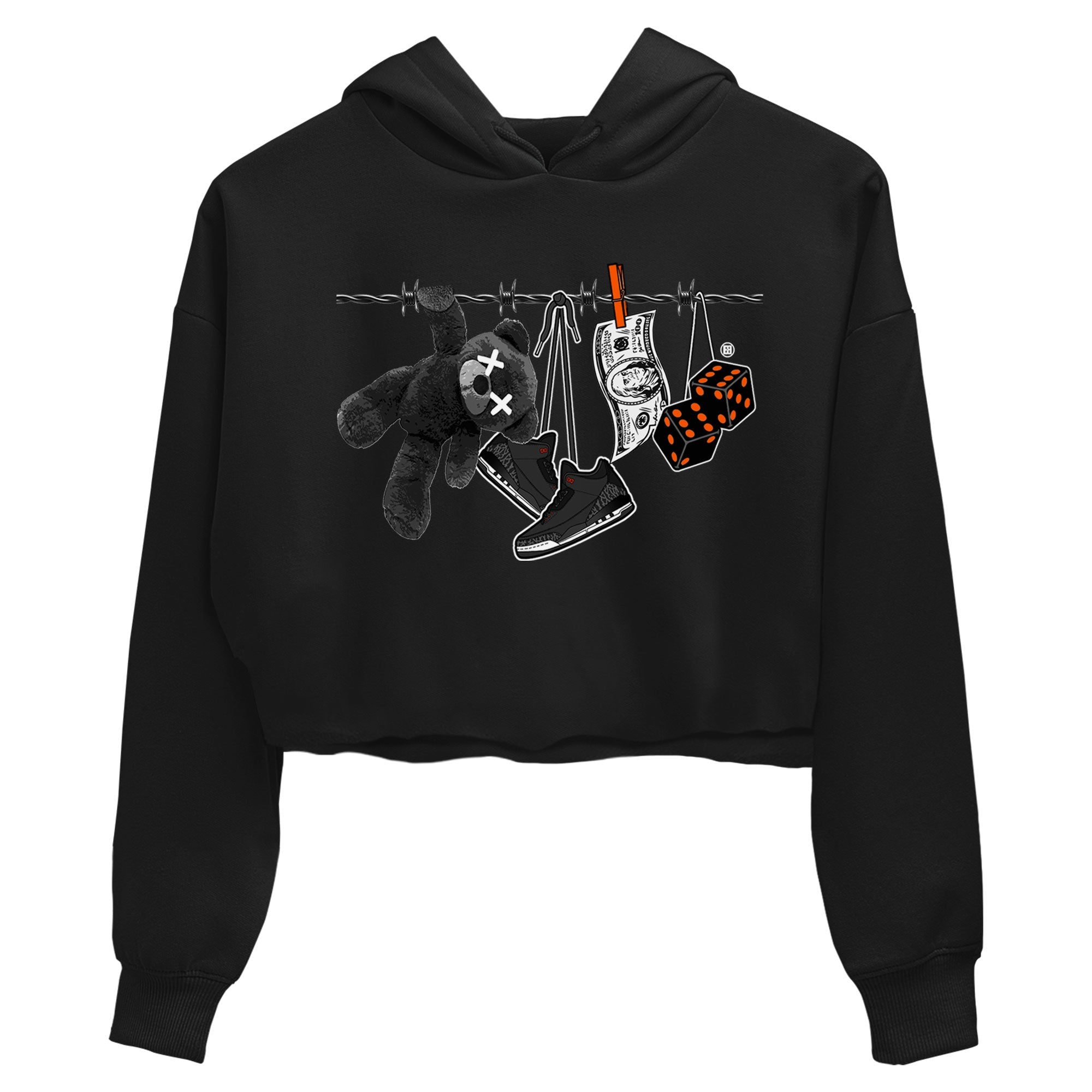 Clothesline snkmatch Women's Top - Air Jordan 3 Fear