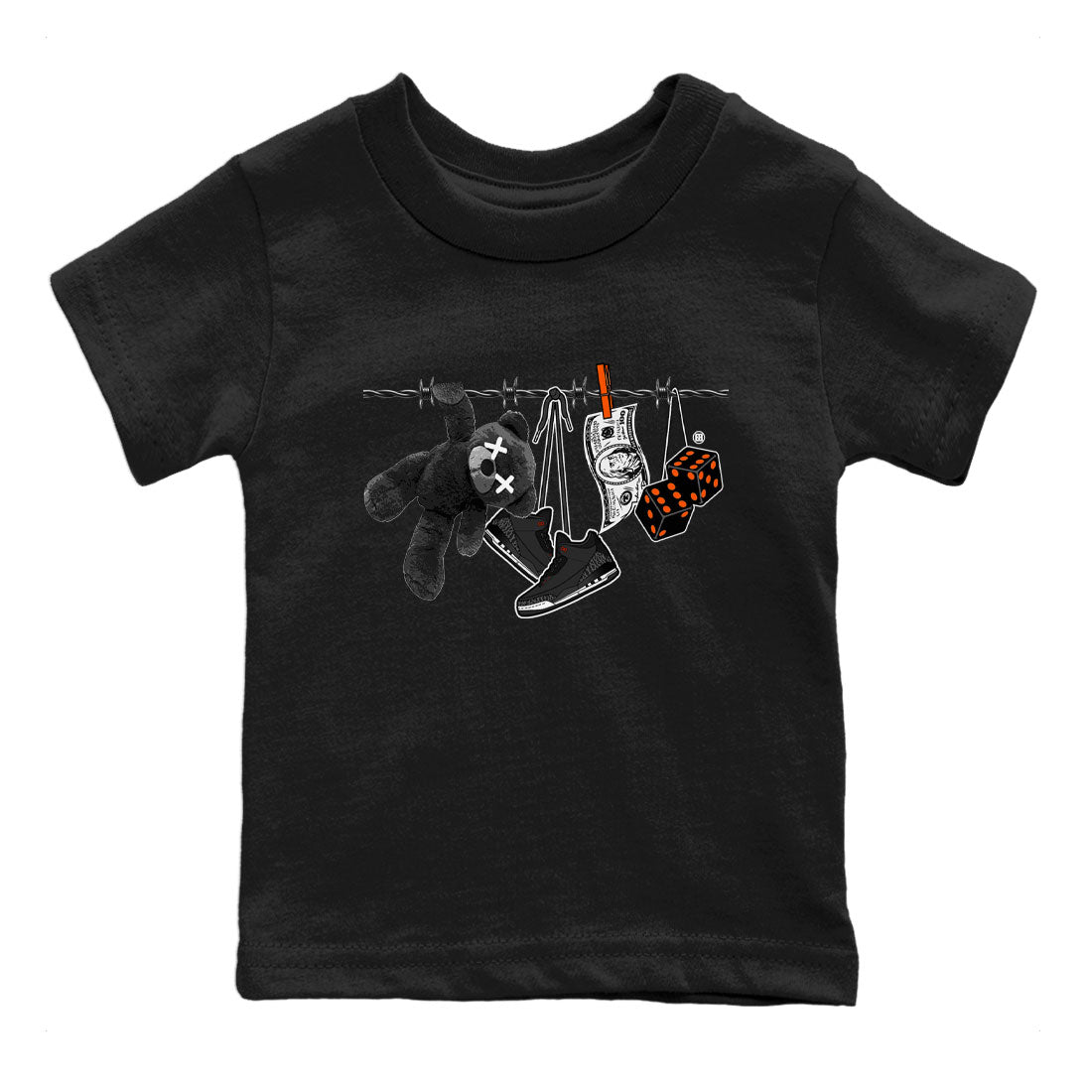 Clothesline snkmatch Tee Kids - Air Jordan 3 Fear