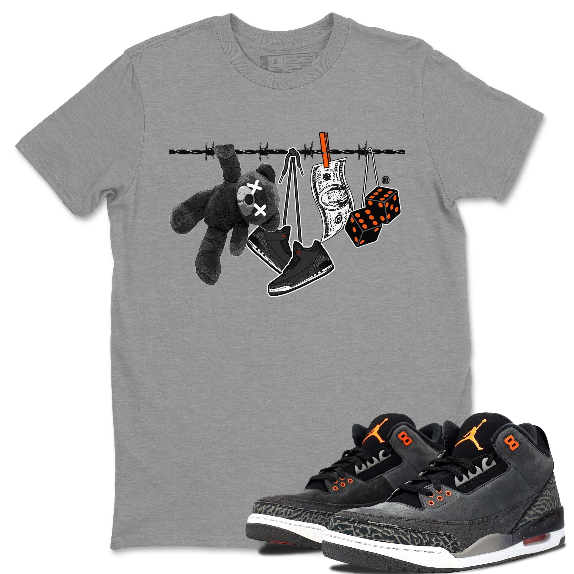 Clothesline snkmatch Tee - Air Jordan 3 Fear