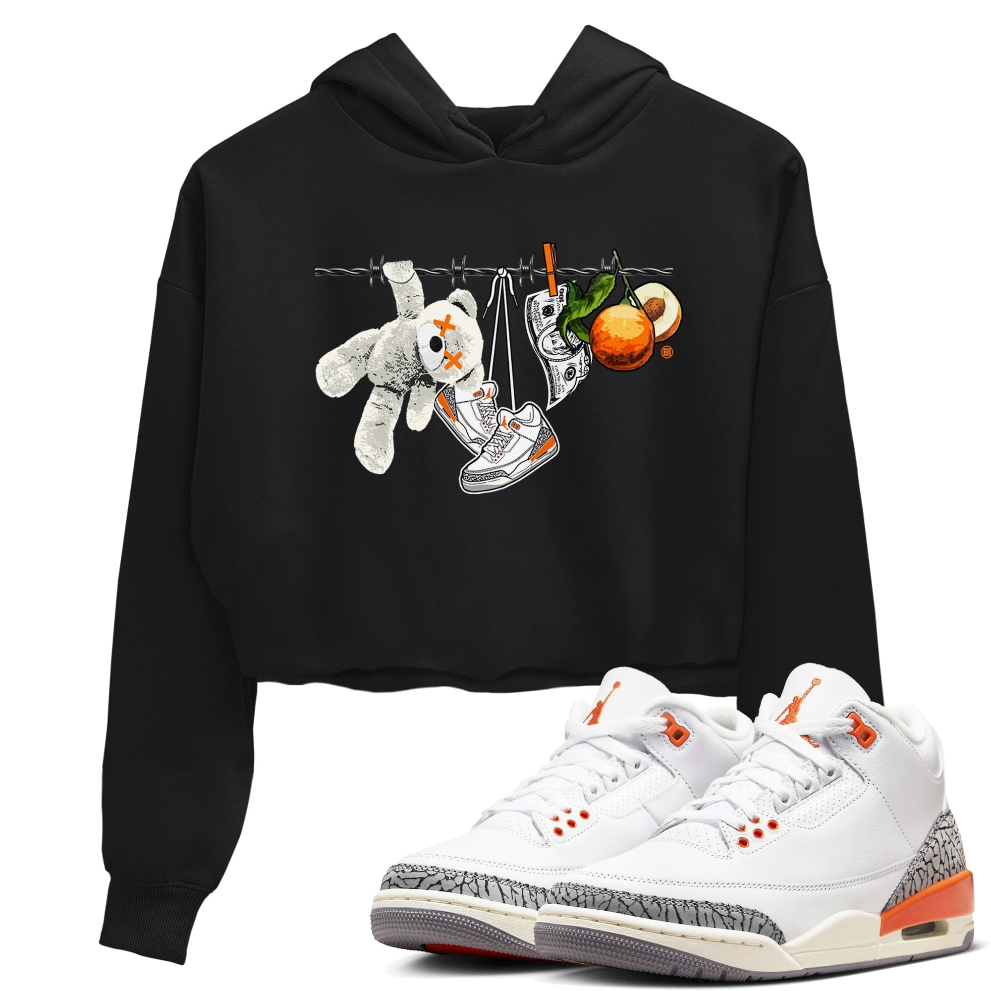 Clothesline snkmatch Women's Top - Air Jordan 3 Georgia Peach