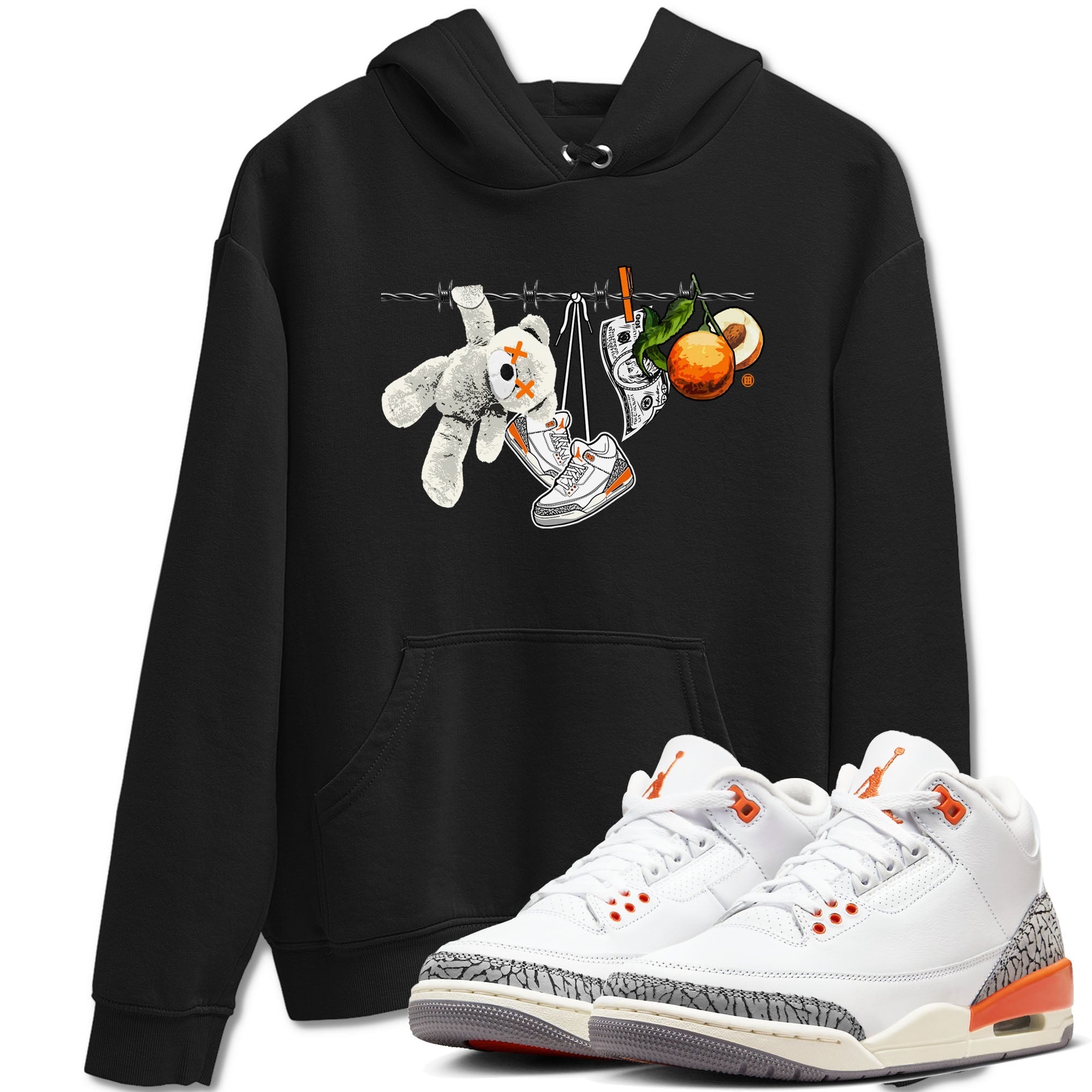 Clothesline snkmatch Tees - Air Jordan 3 Georgia Peach