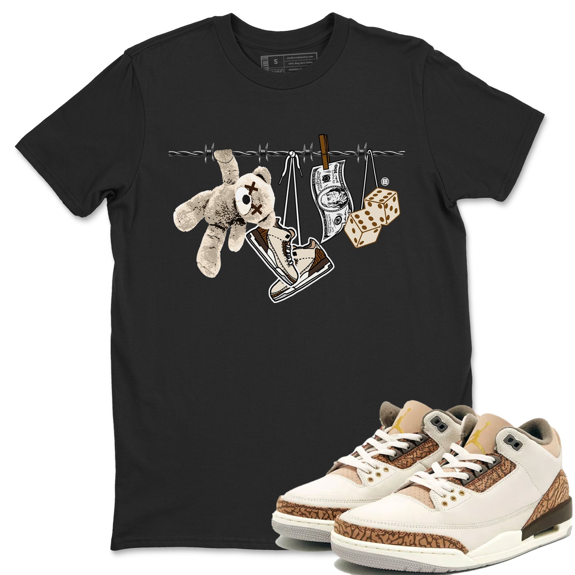 Clothesline Unisex Tops - Air Jordan 3 Palomino