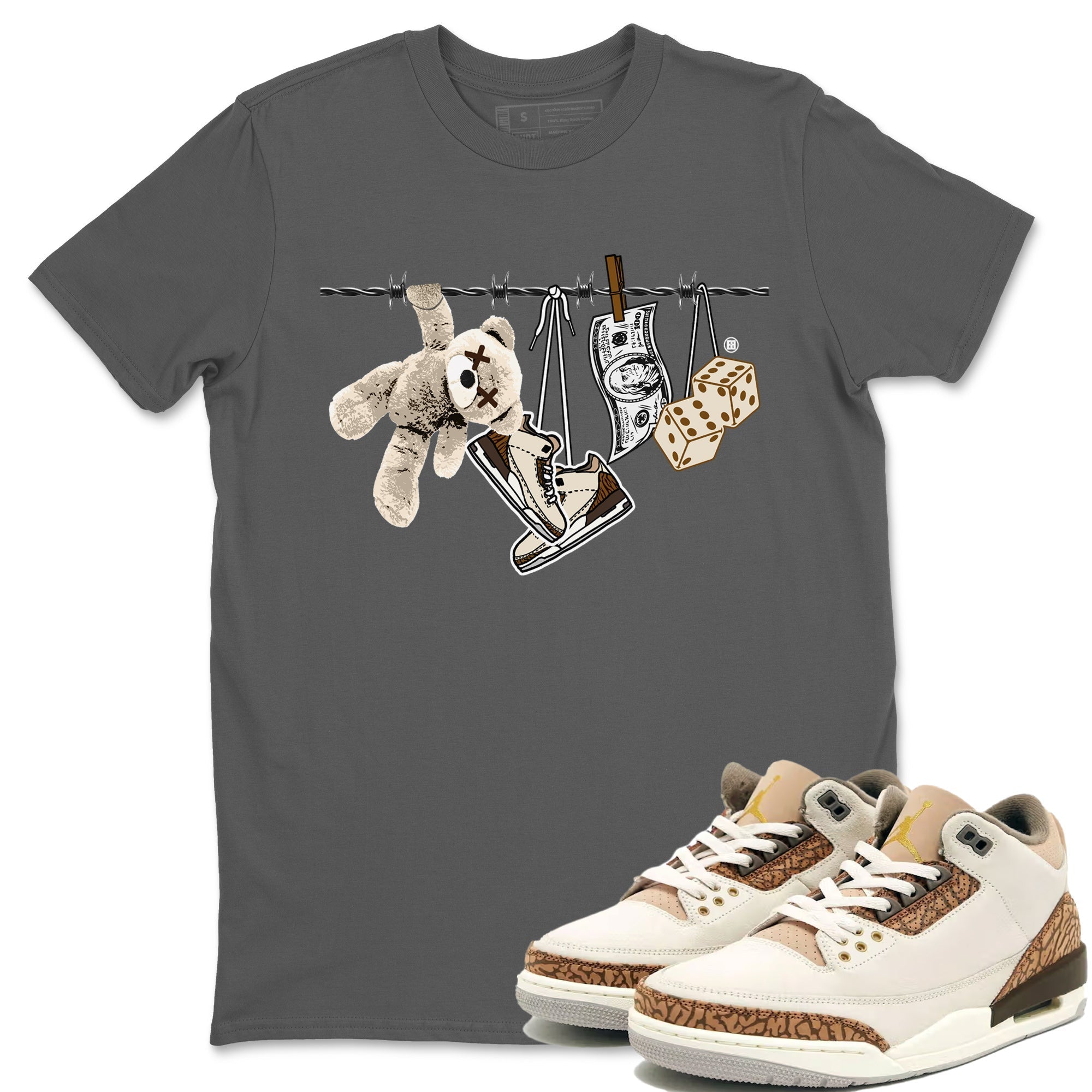 Clothesline Unisex Tops - Air Jordan 3 Palomino