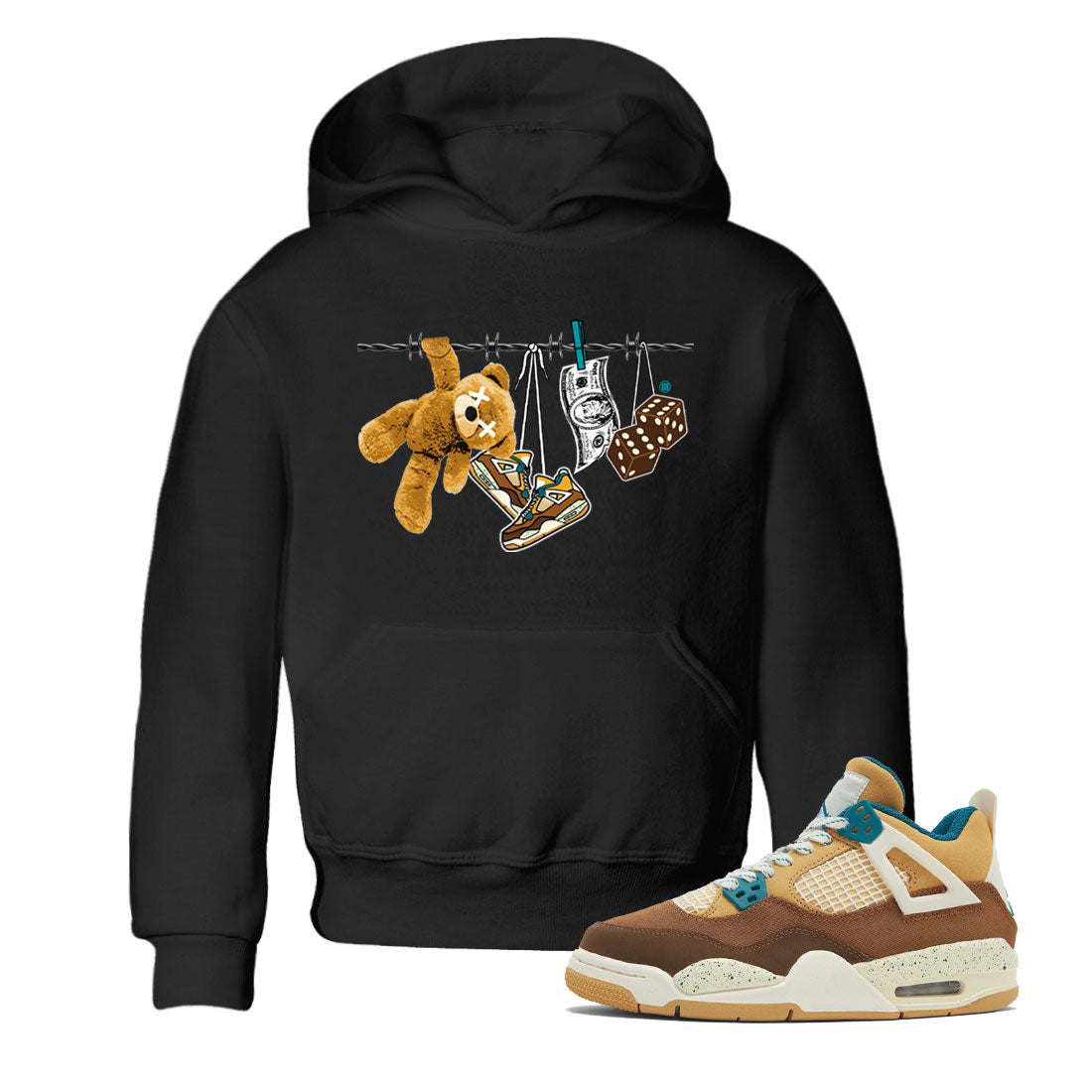 Clothesline snkmatch Tee Kids - Air Jordan 4 Cacao Wow