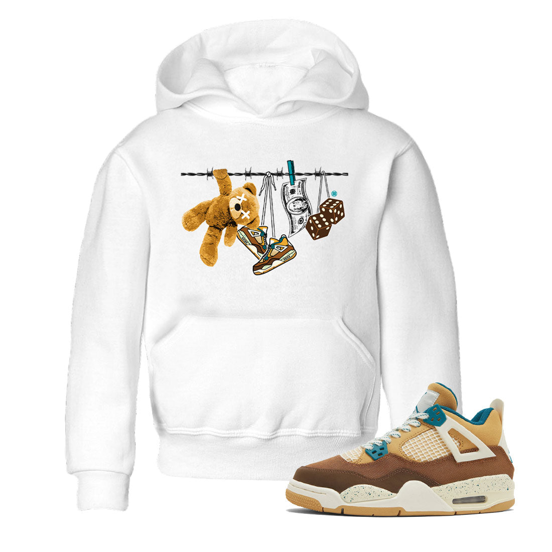 Clothesline snkmatch Tee Kids - Air Jordan 4 Cacao Wow