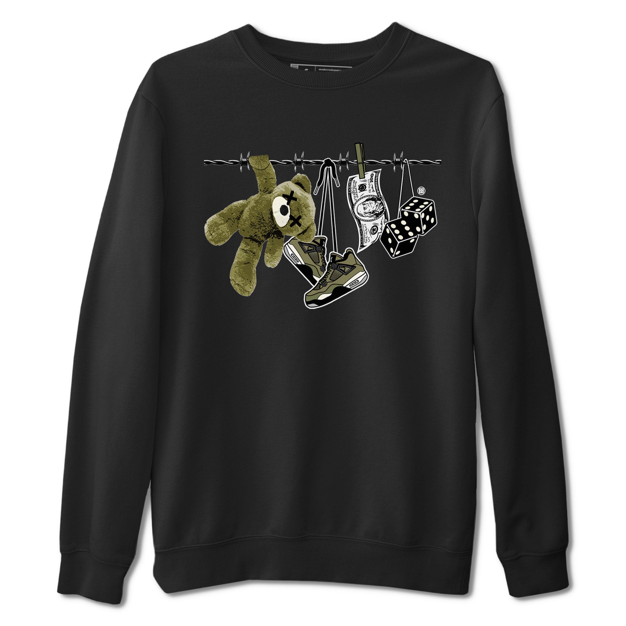 Clothesline snkmatch Tee - Air Jordan 4 Medium Olive