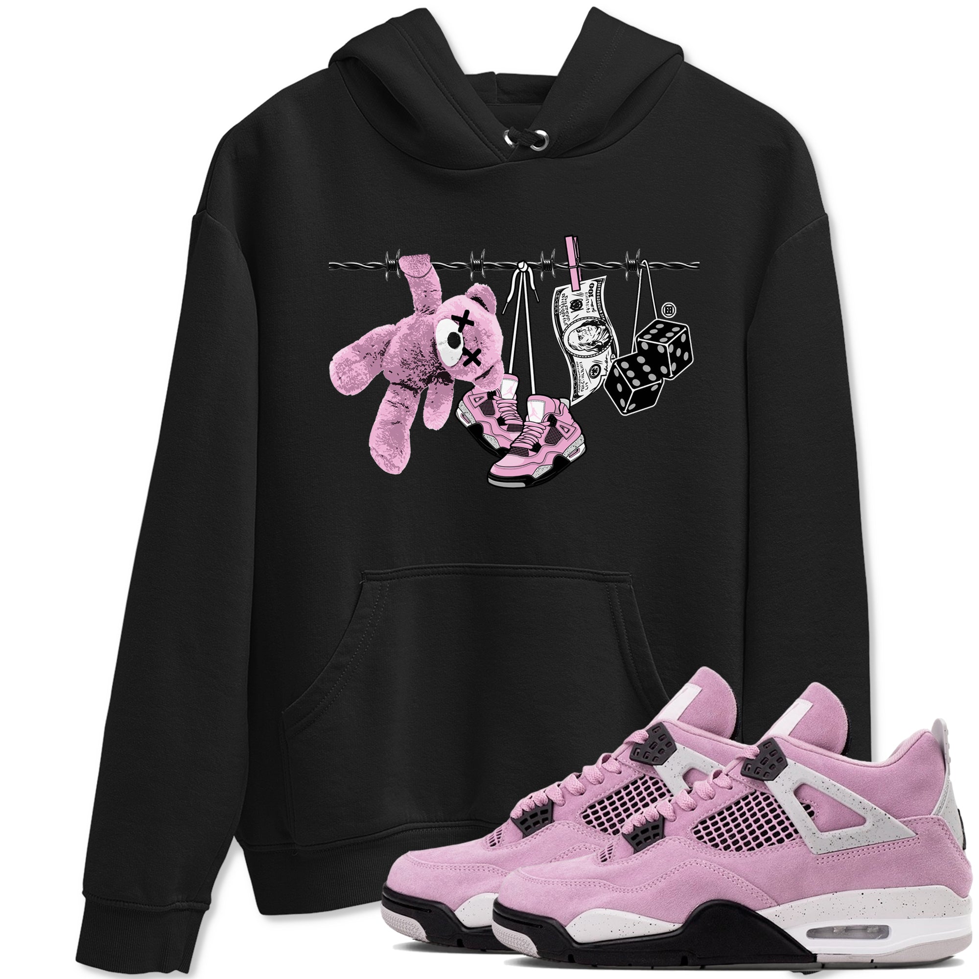 Clothesline snkmatch Tees - Air Jordan 4 Orchid
