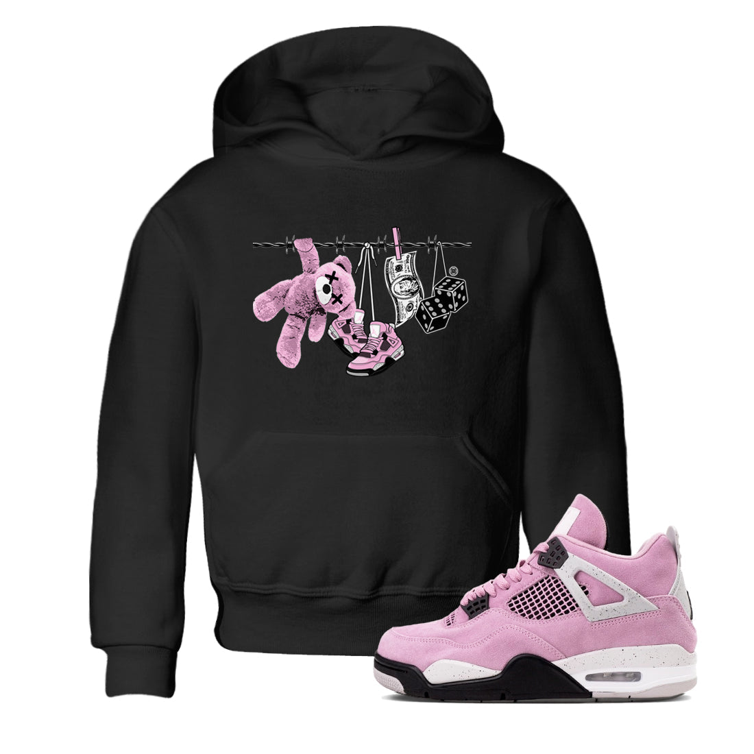 Clothesline snkmatch Tees Kids - Air Jordan 4 Orchid
